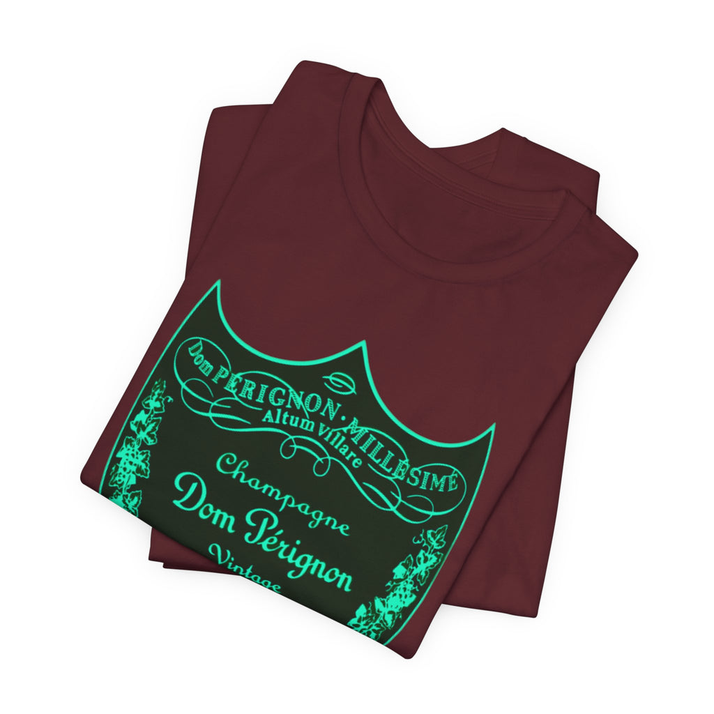 Neon Dom Pérignon Champagne Label  T-Shirt