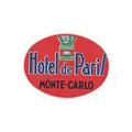 Hotel de Paris Monte-Carlo Oval Vinyl Sticker | Vintage Travel