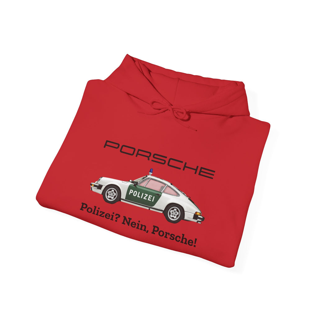 Vintage German Porsche Polizei Vintage Car Hoodie