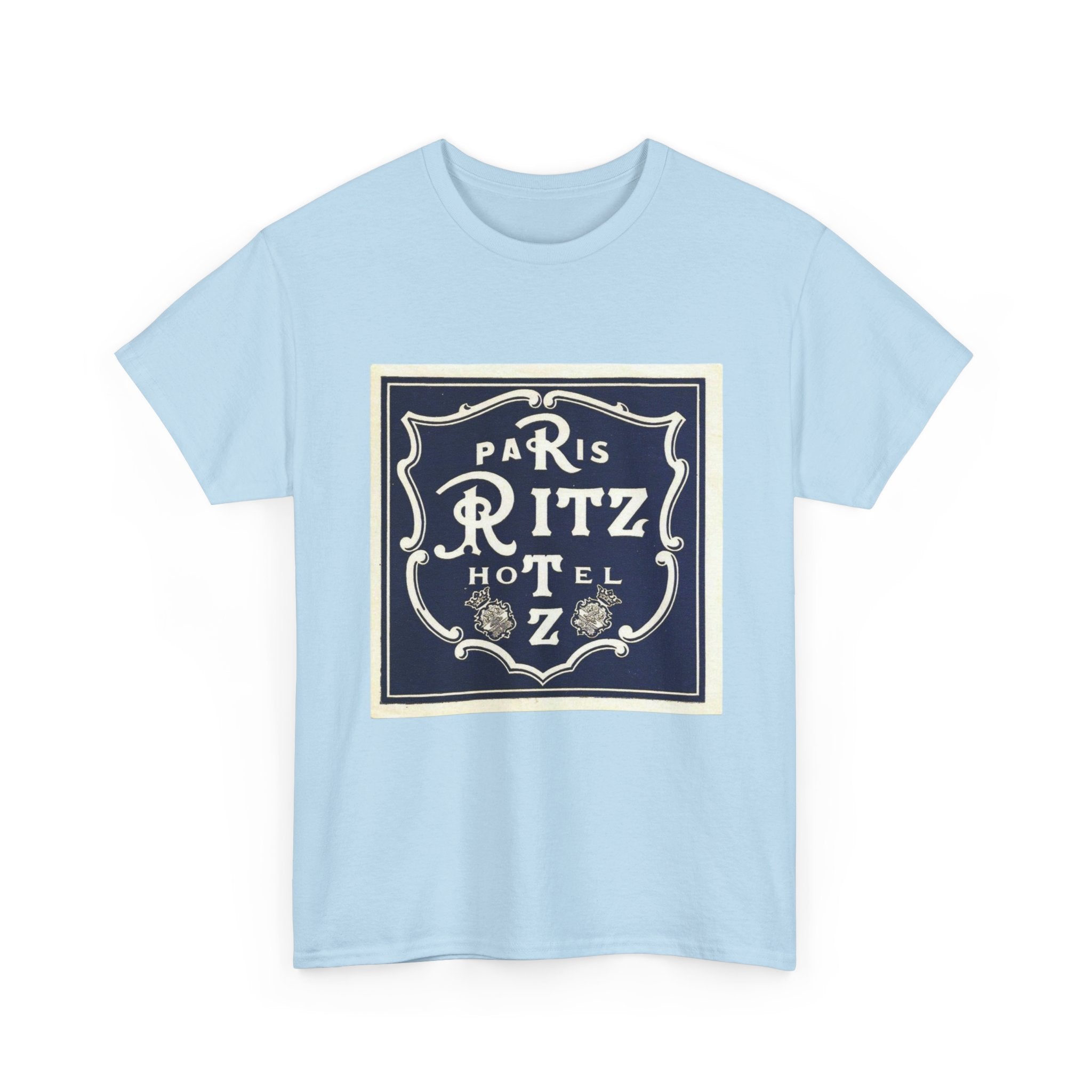 Paris Ritz Hotel Logo T-shirt, Vintage French Travel