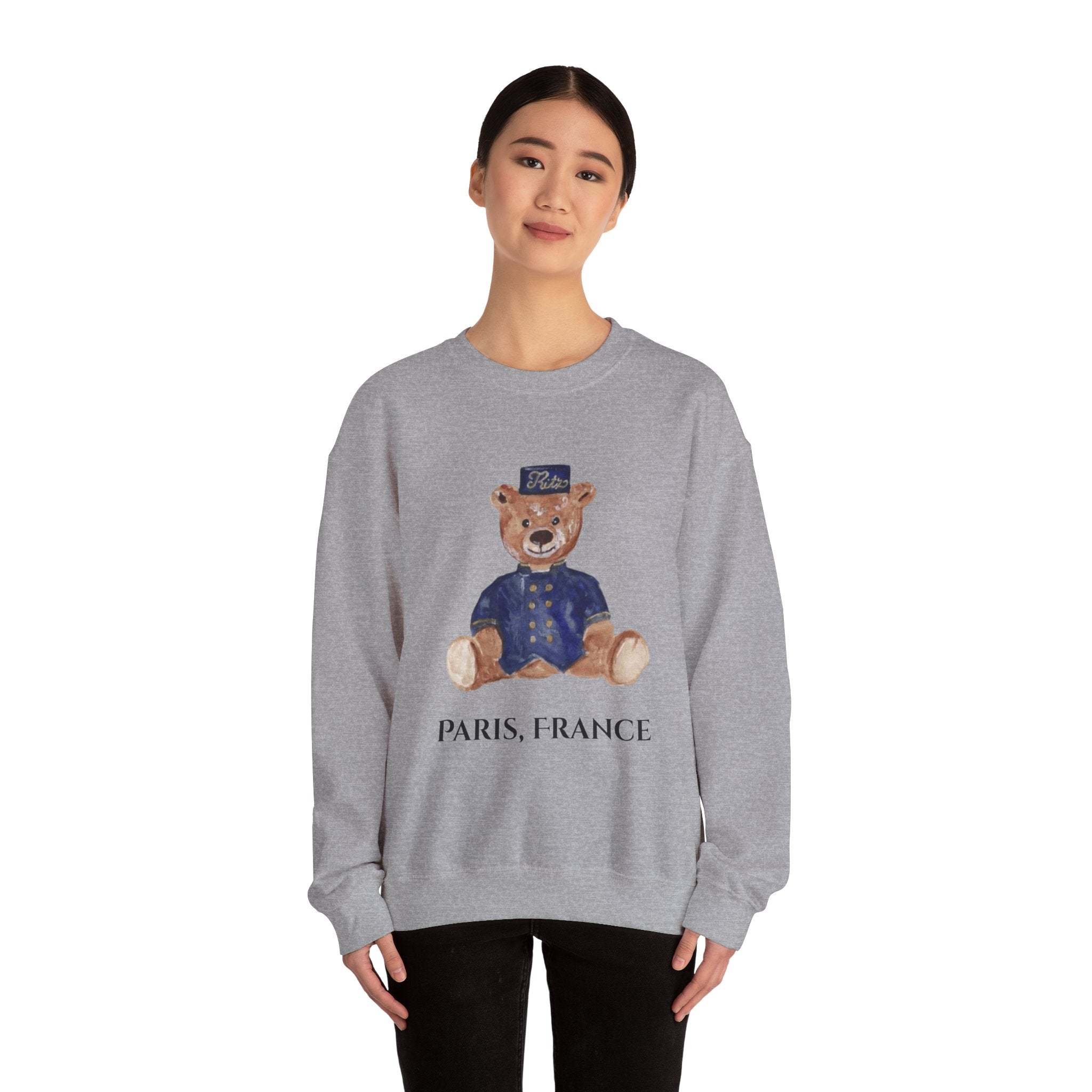 Vintage Ritz Paris Teddy Bear Sweatshirt | Paris, France