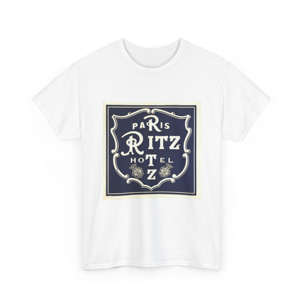 Paris Ritz Hotel Logo T-shirt, Vintage French Travel