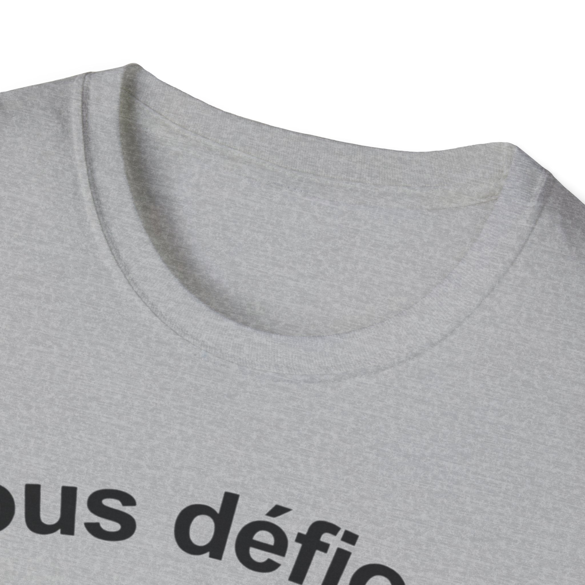 WW2 French Resistance Inspired T-Shirt Nous défions with skull and crossed bones