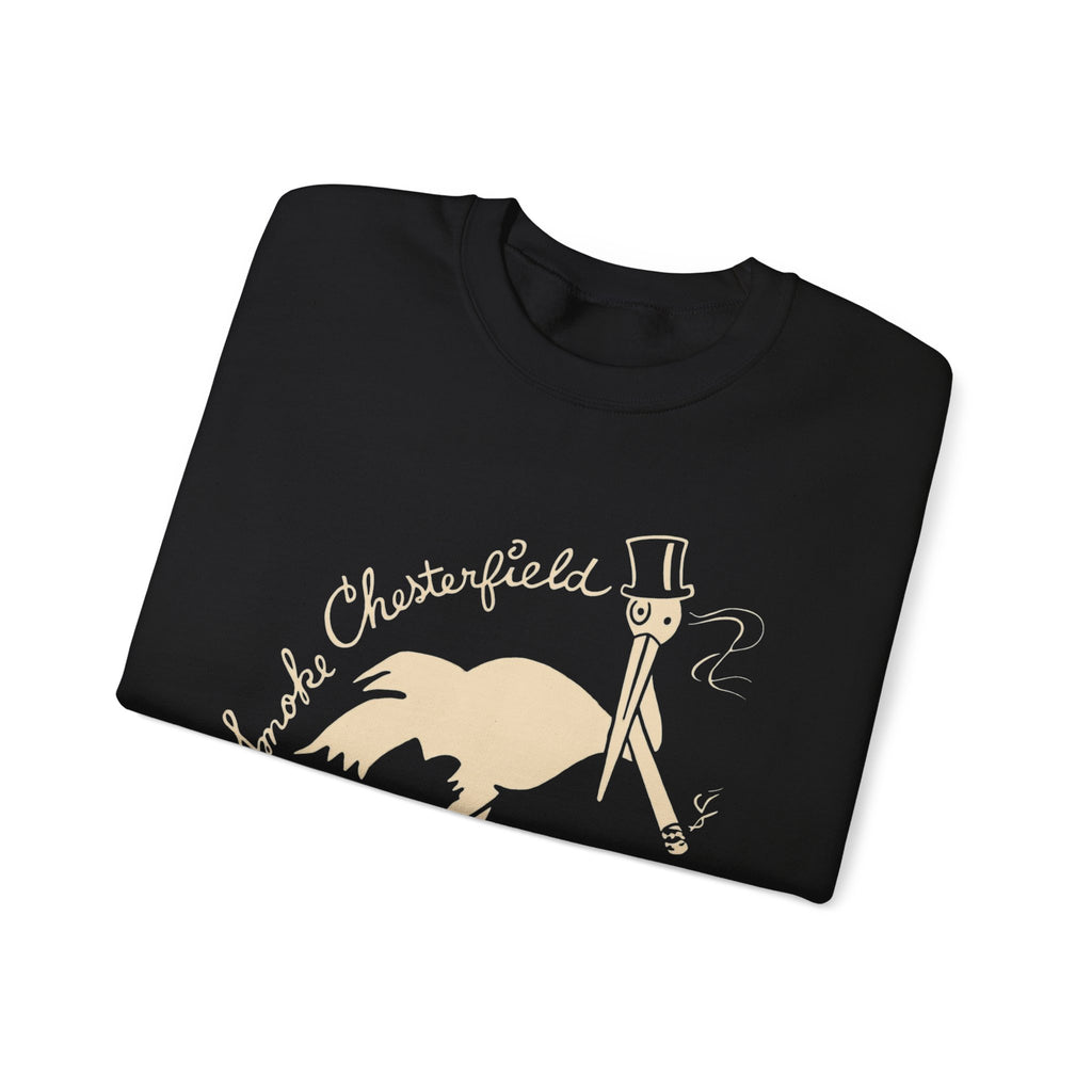 Vintage Stork Club Sweatshirt | Vintage Stork with Top Hat and Cigar