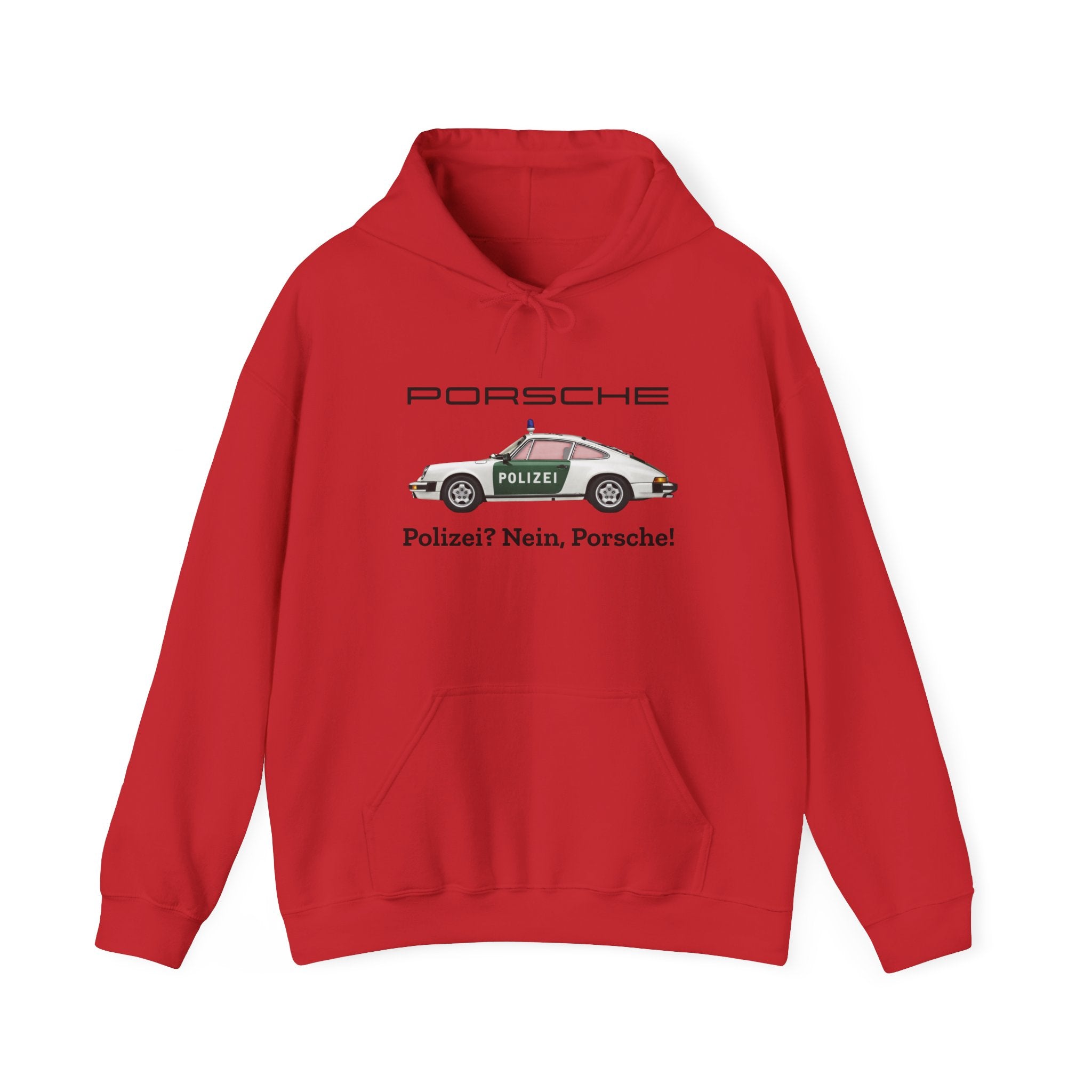 Vintage German Porsche Polizei Vintage Car Hoodie