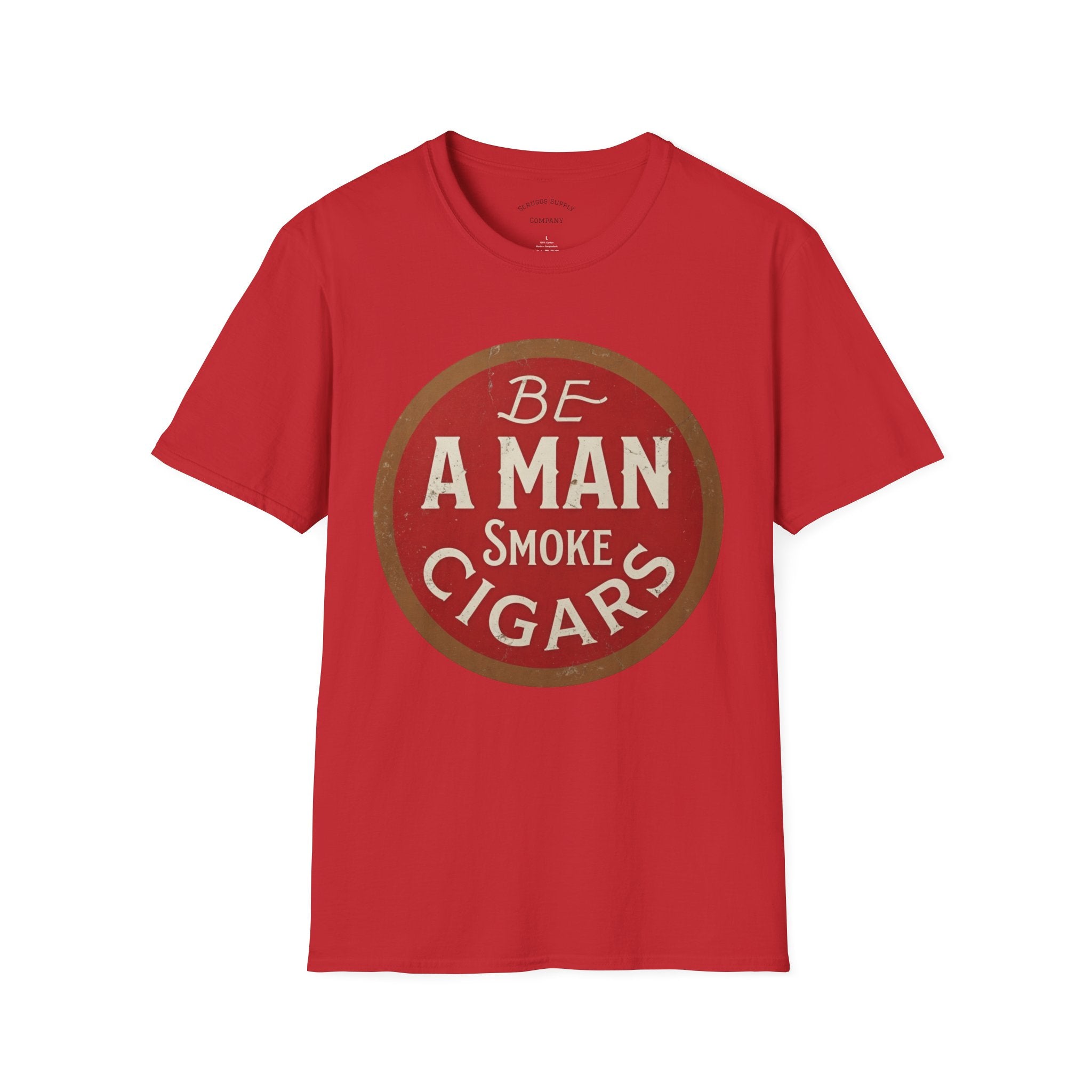 Retro Cigar T-Shirt, Be A Man Smoke Cigars T-Shirt