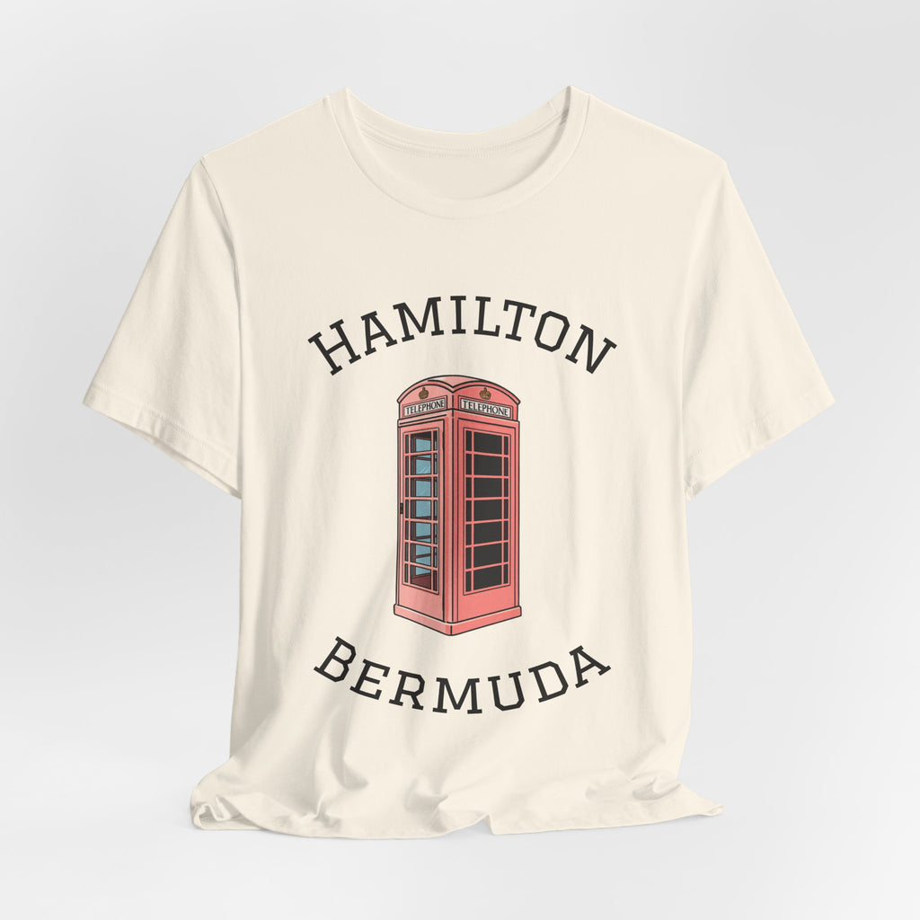 Retro Hamilton Bermuda Pink English Phone Booth