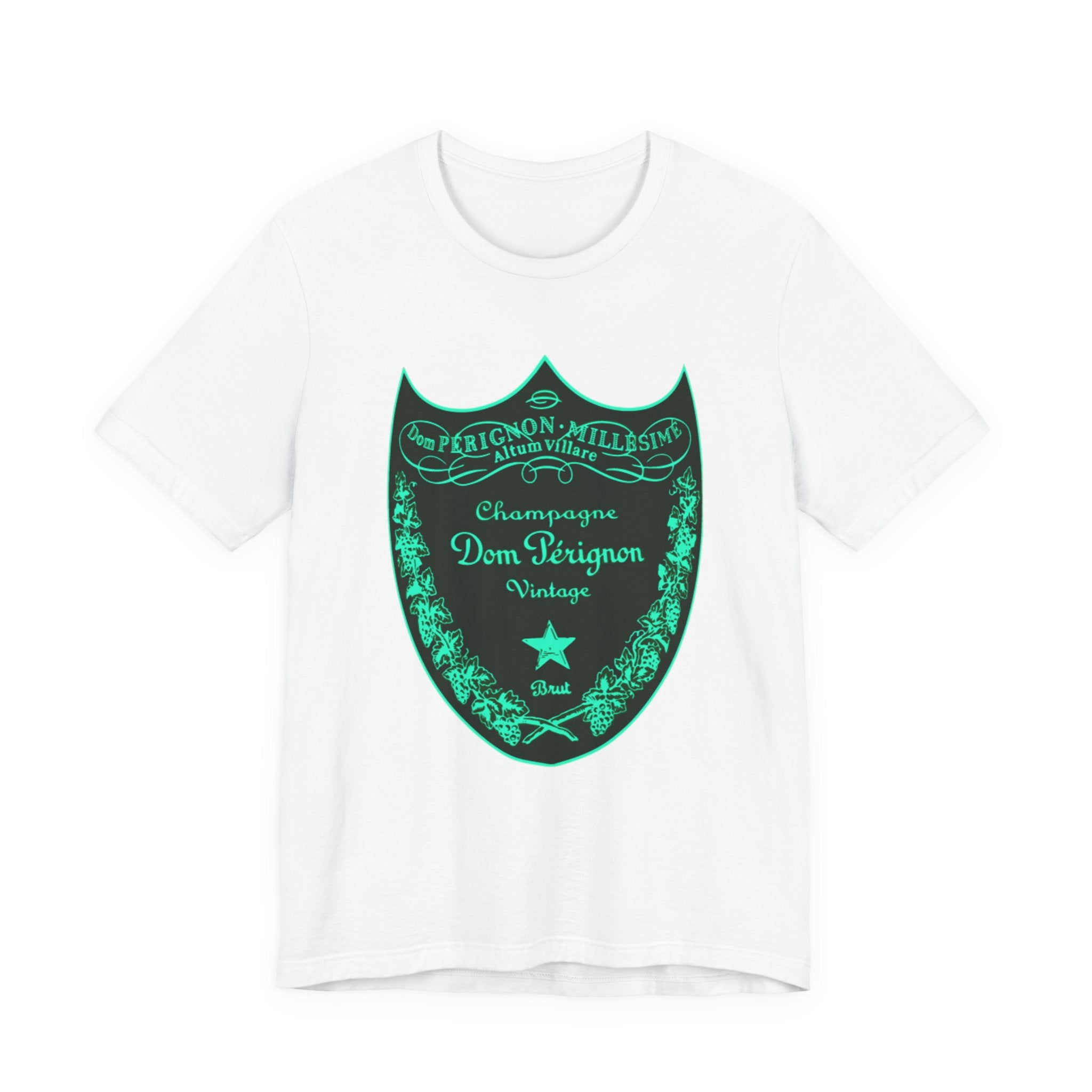 Neon Dom Pérignon Champagne Label  T-Shirt