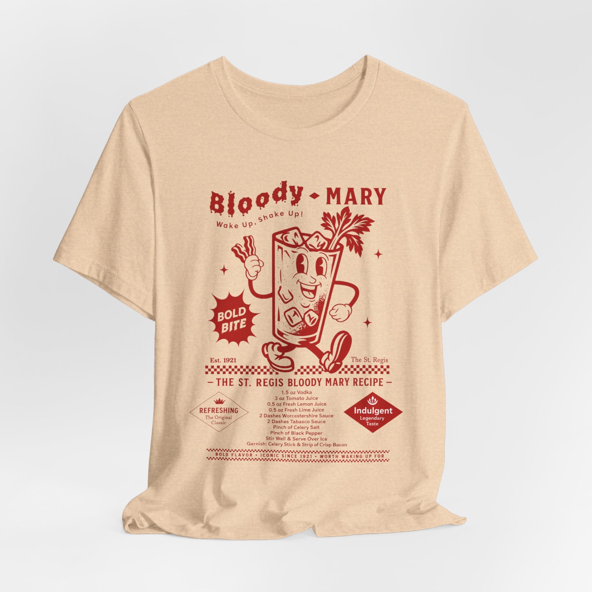 Bloody Mary cocktail recipe T-Shirt | Vintage St. Regis bar recipe