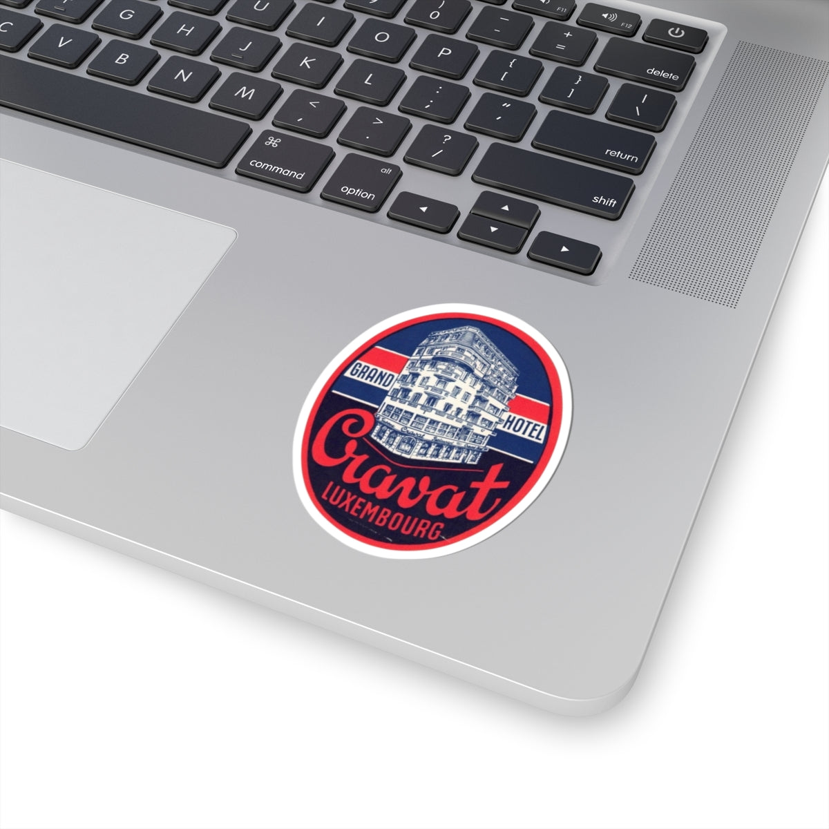 Cravat Luxembourg Grand Hotel Sticker | Vintage Travel Decal
