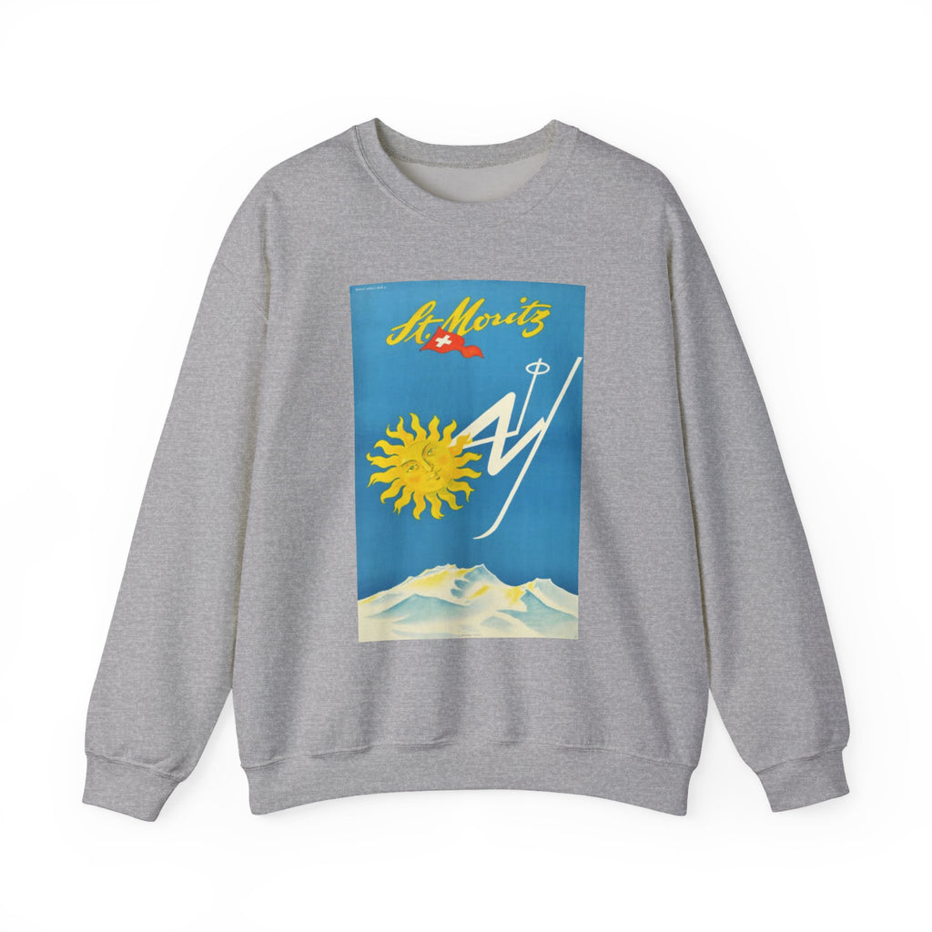 St Moritz Swiss Vintage Advertisement Sweatshirt