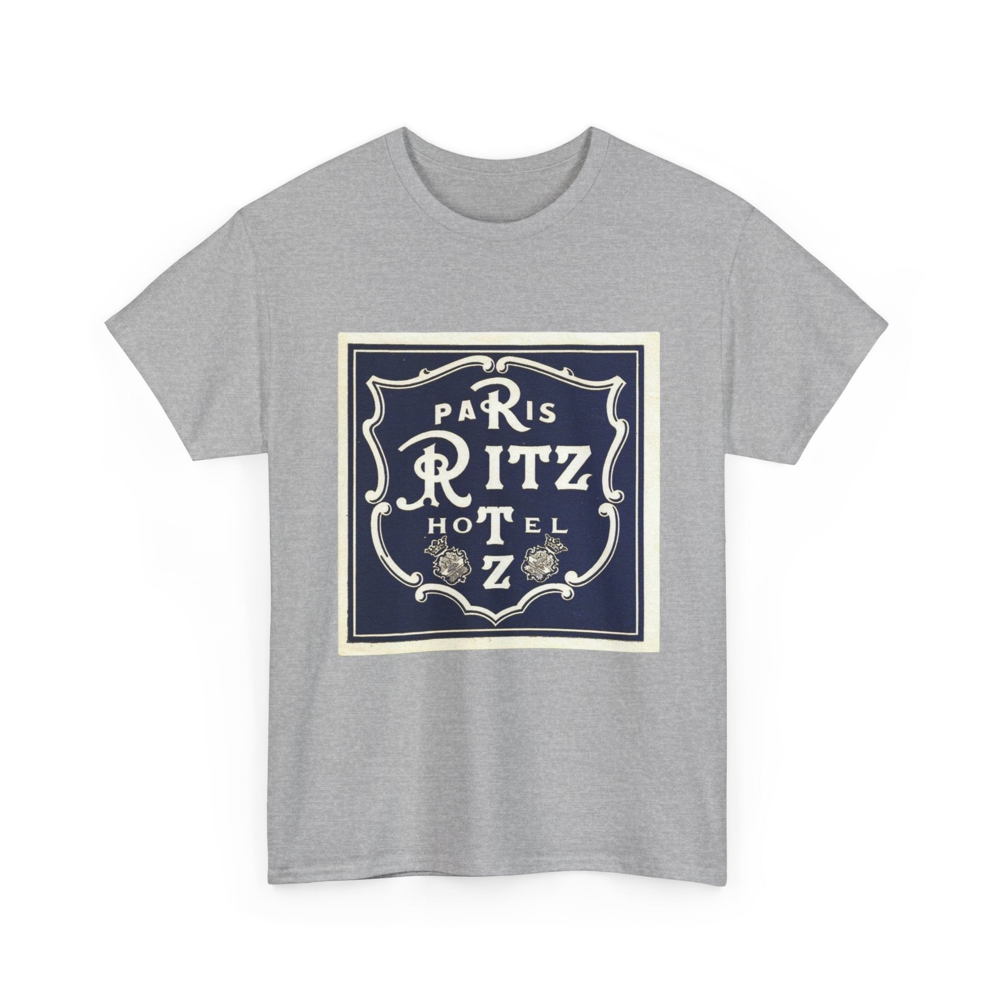 Paris Ritz Hotel Logo T-shirt, Vintage French Travel