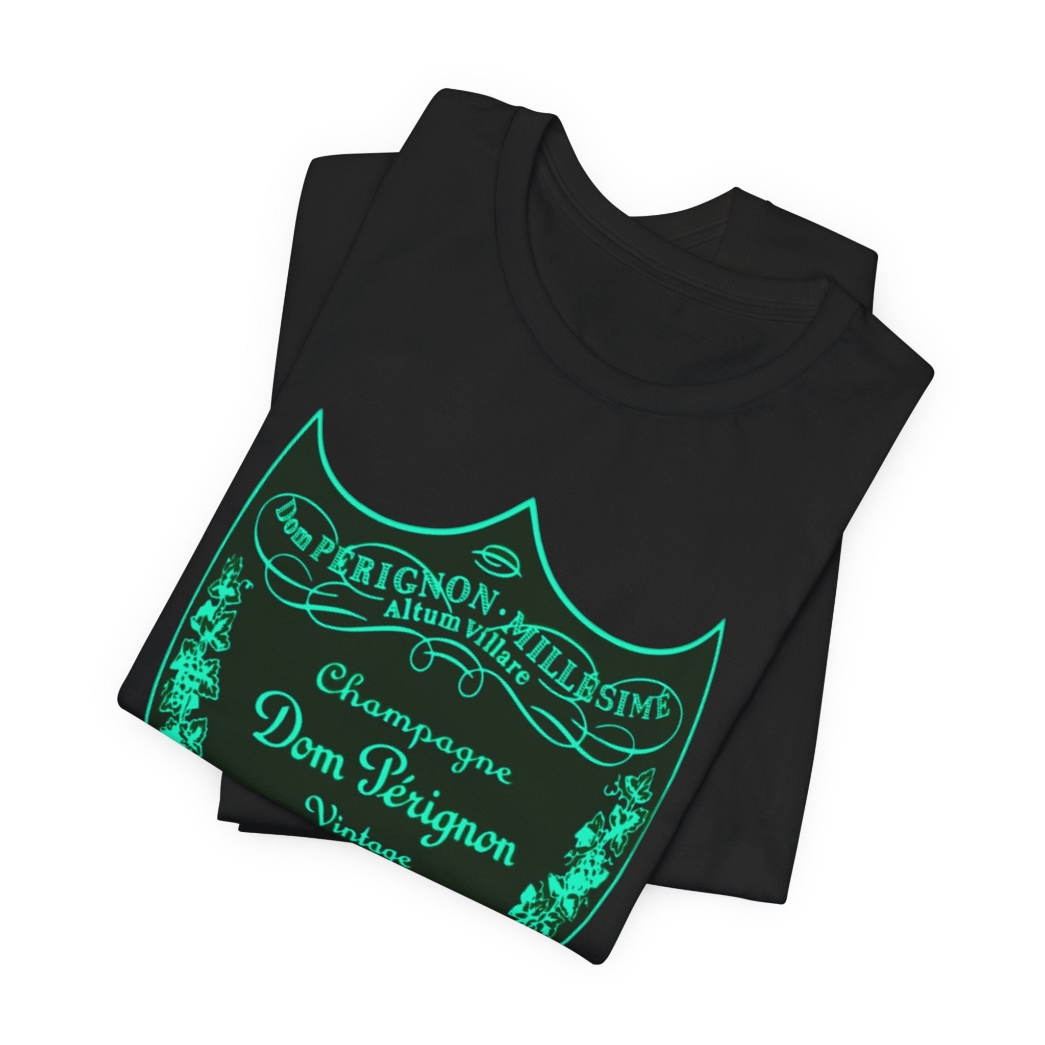 Neon Dom Pérignon Champagne Label  T-Shirt