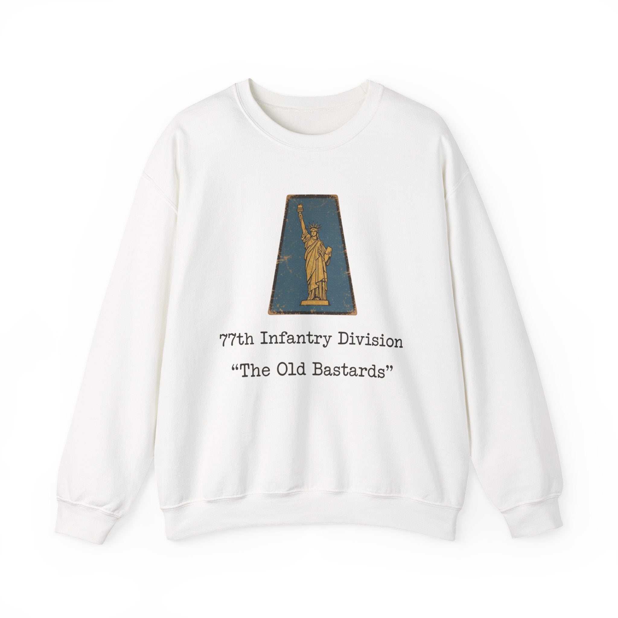 WW2 WWII 77th Infantry Division emblem Sweatshirt | The Old Bastards military crewneck