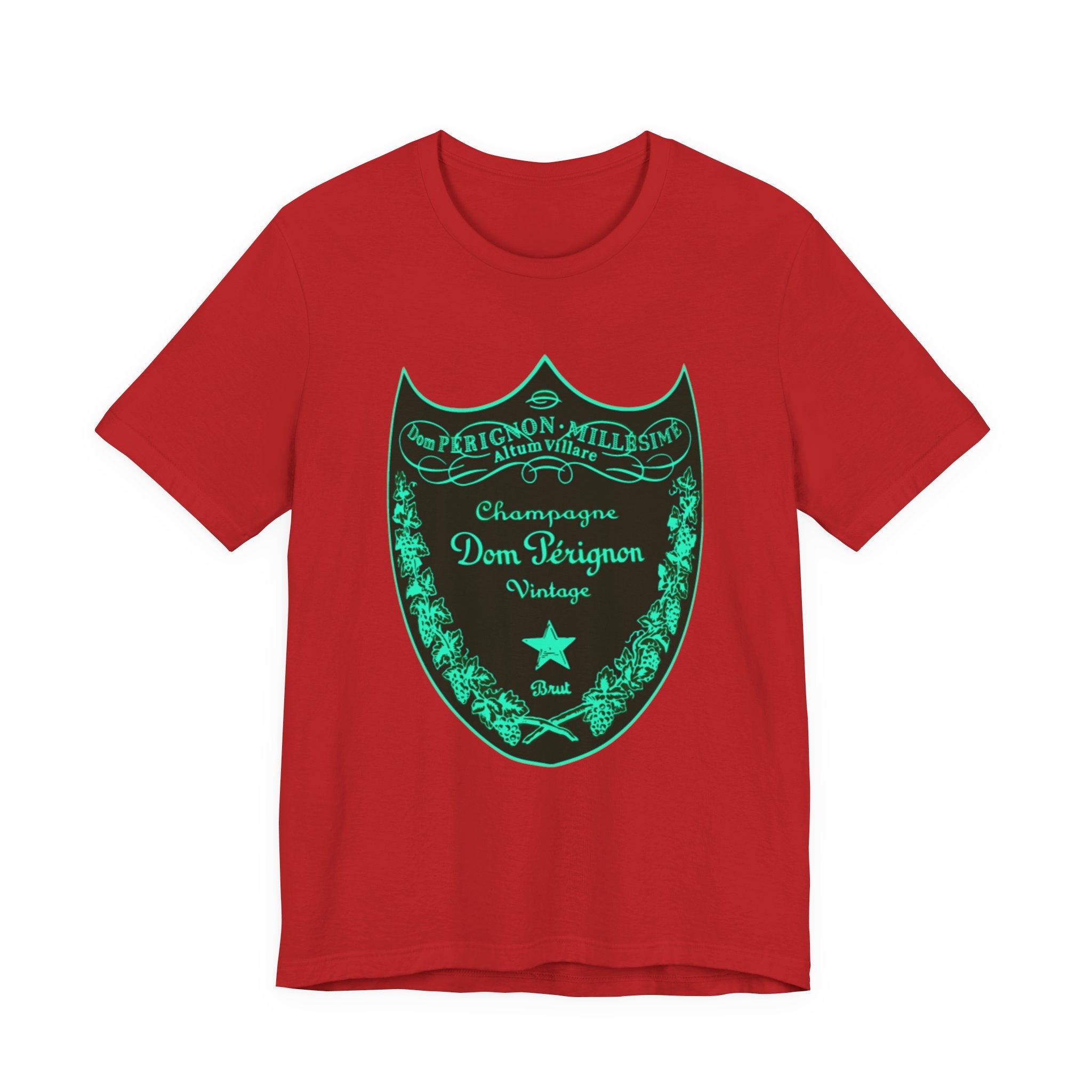 Neon Dom Pérignon Champagne Label  T-Shirt