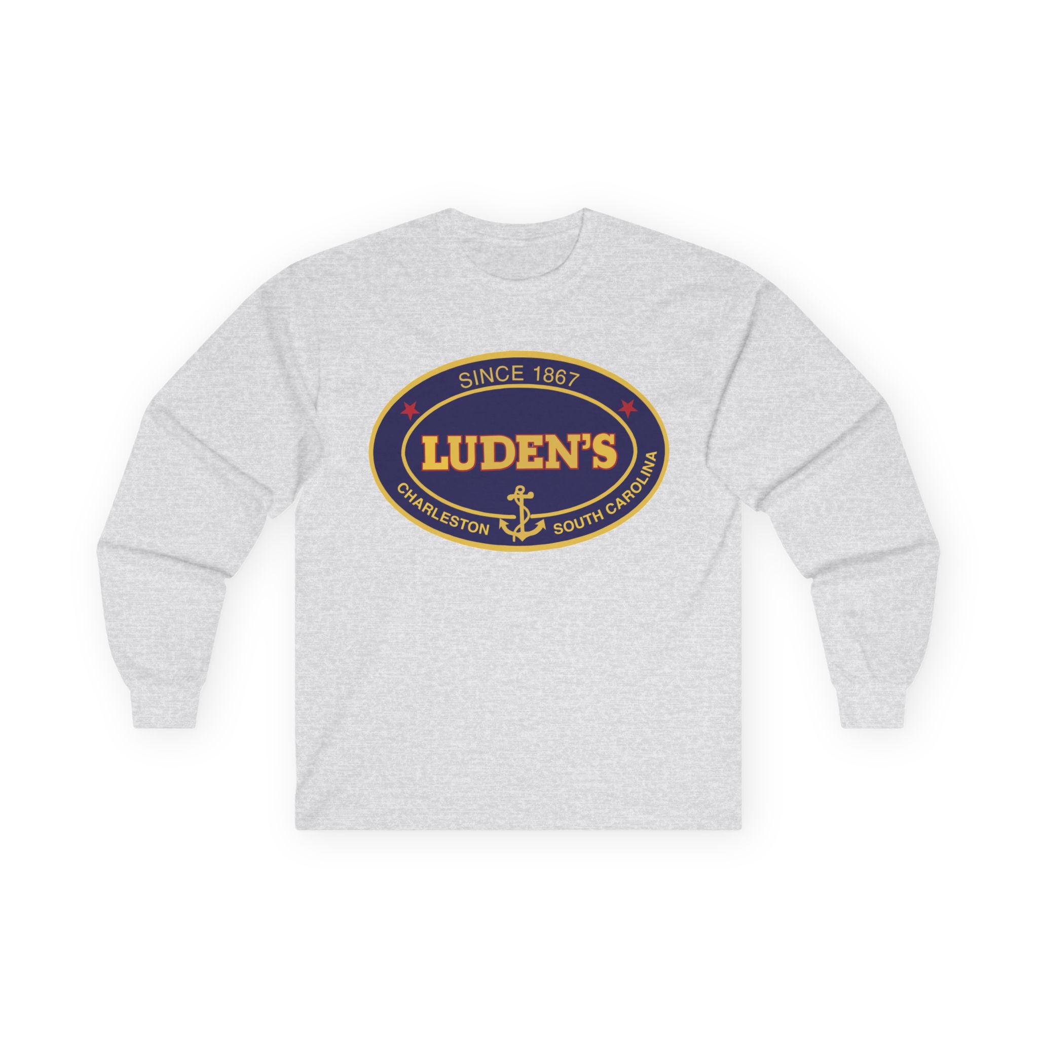 Luden's Anchor Logo Long Sleeve T-shirt | Charleston Vintage