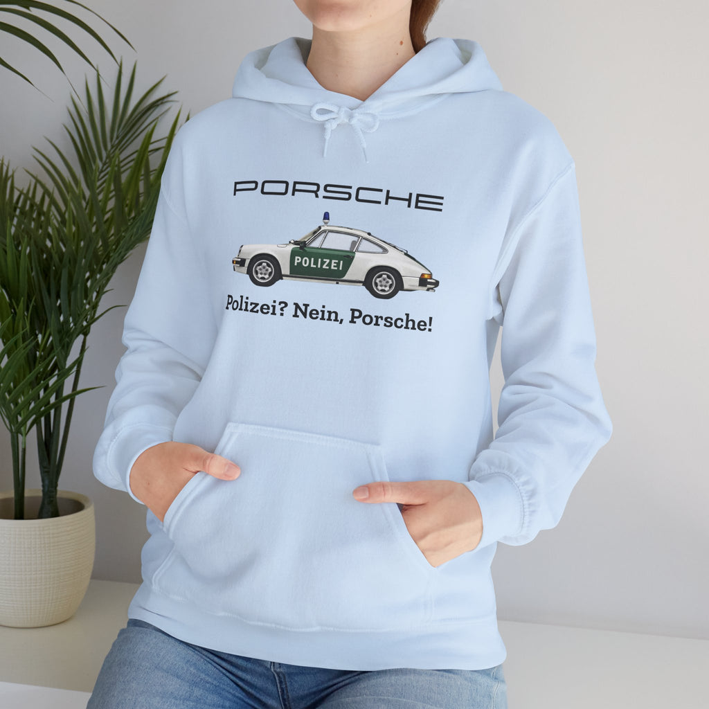 Vintage German Porsche Polizei Vintage Car Hoodie