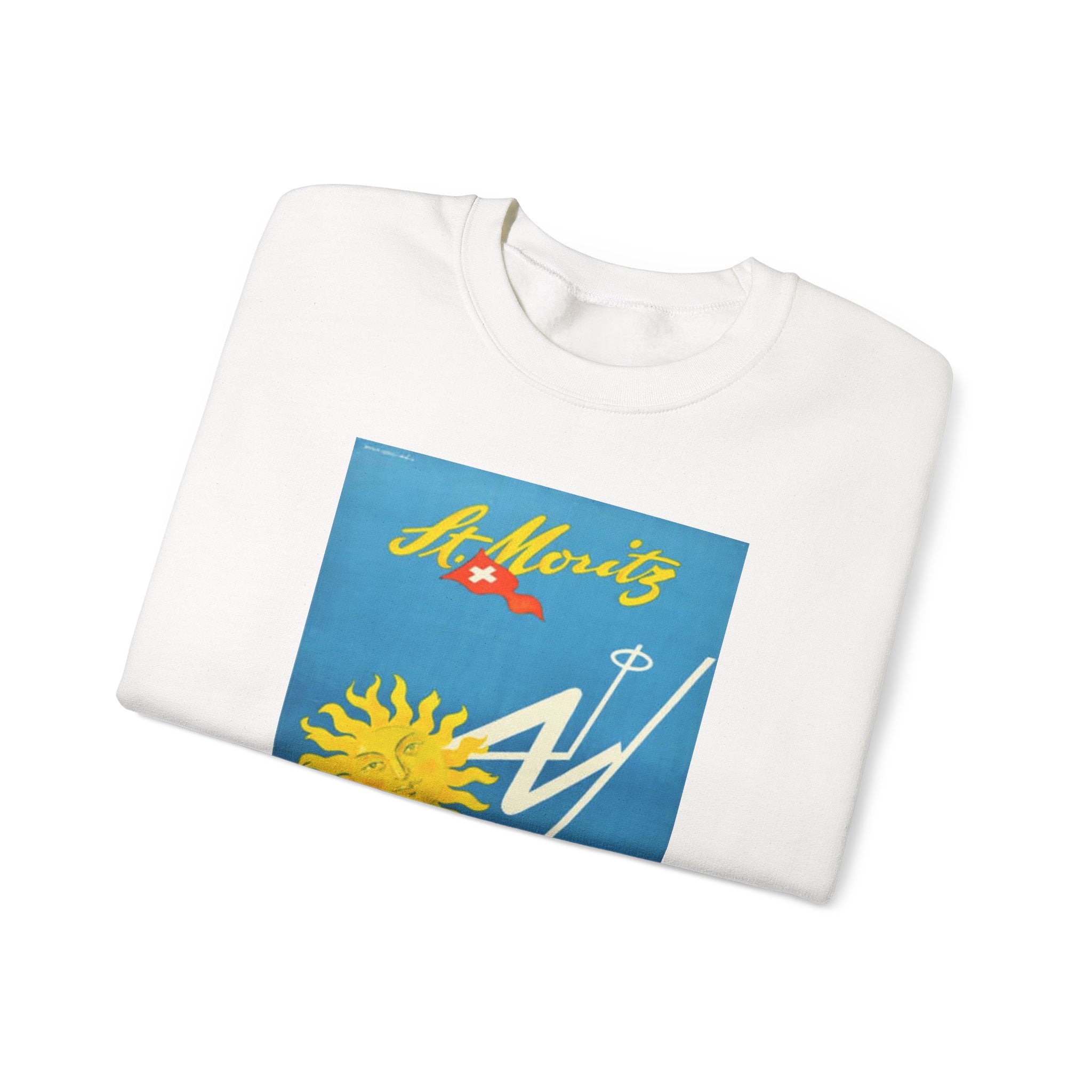 St Moritz Swiss Vintage Advertisement Sweatshirt