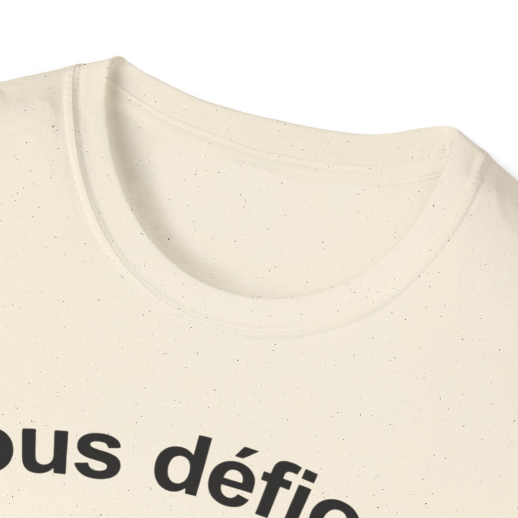 WW2 French Resistance Inspired T-Shirt Nous défions with skull and crossed bones