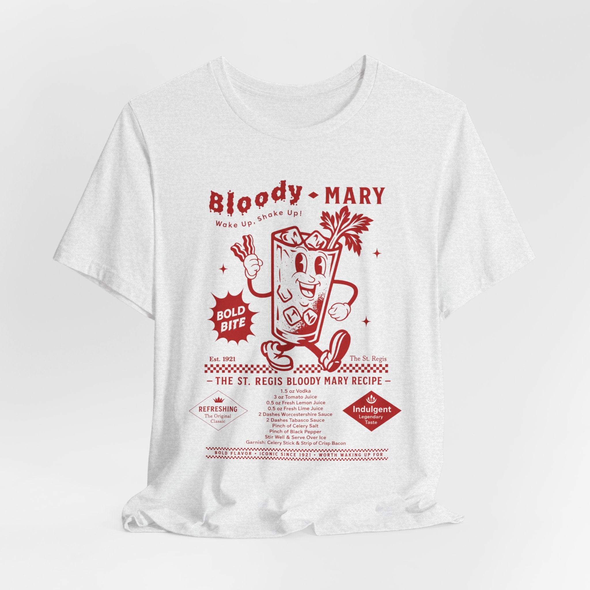 Bloody Mary cocktail recipe T-Shirt | Vintage St. Regis bar recipe