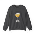 Bubbles Over Troubles Sweatshirt | Champagne Glass Illustration