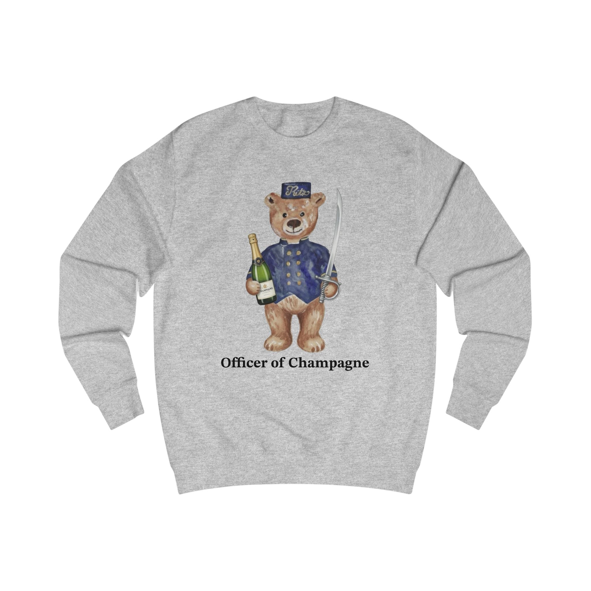 Retro Ritz Paris Bear, Officer of Champagne Sweatshirt