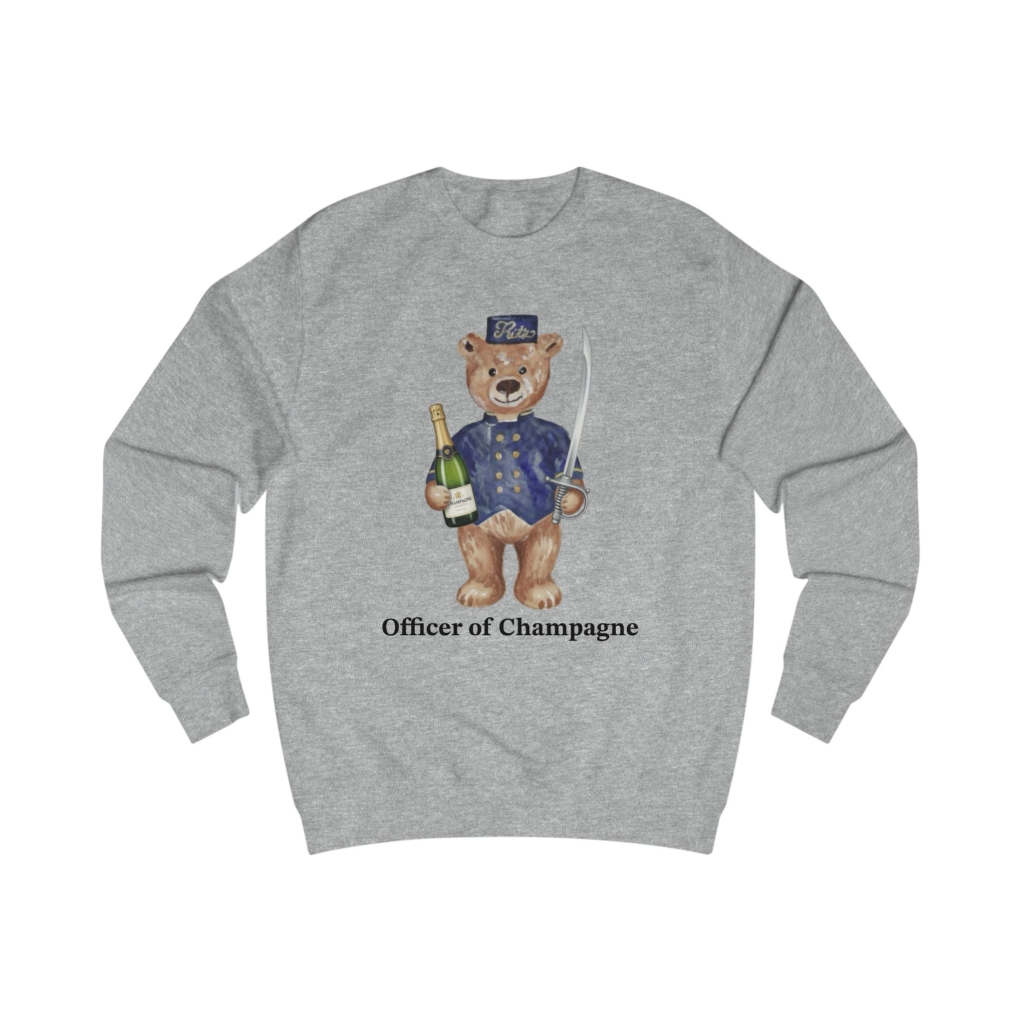 Retro Ritz Paris Bear, Officer of Champagne Sweatshirt