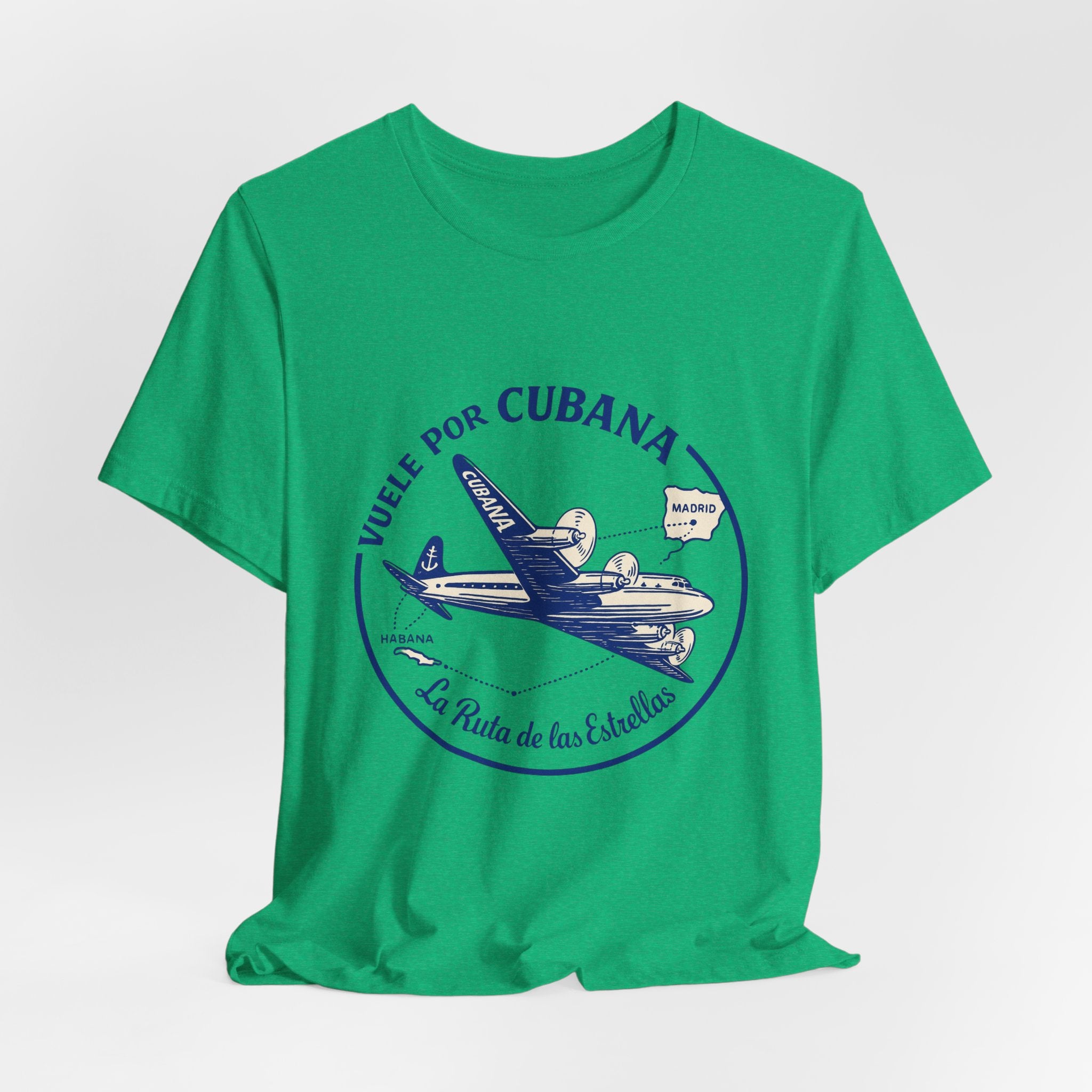 Vintage Cubana Travel, Vintage Jet Plane T-Shirt, Perfect Gift for Travelers, Vacation Outfit, Retro Aviation Style