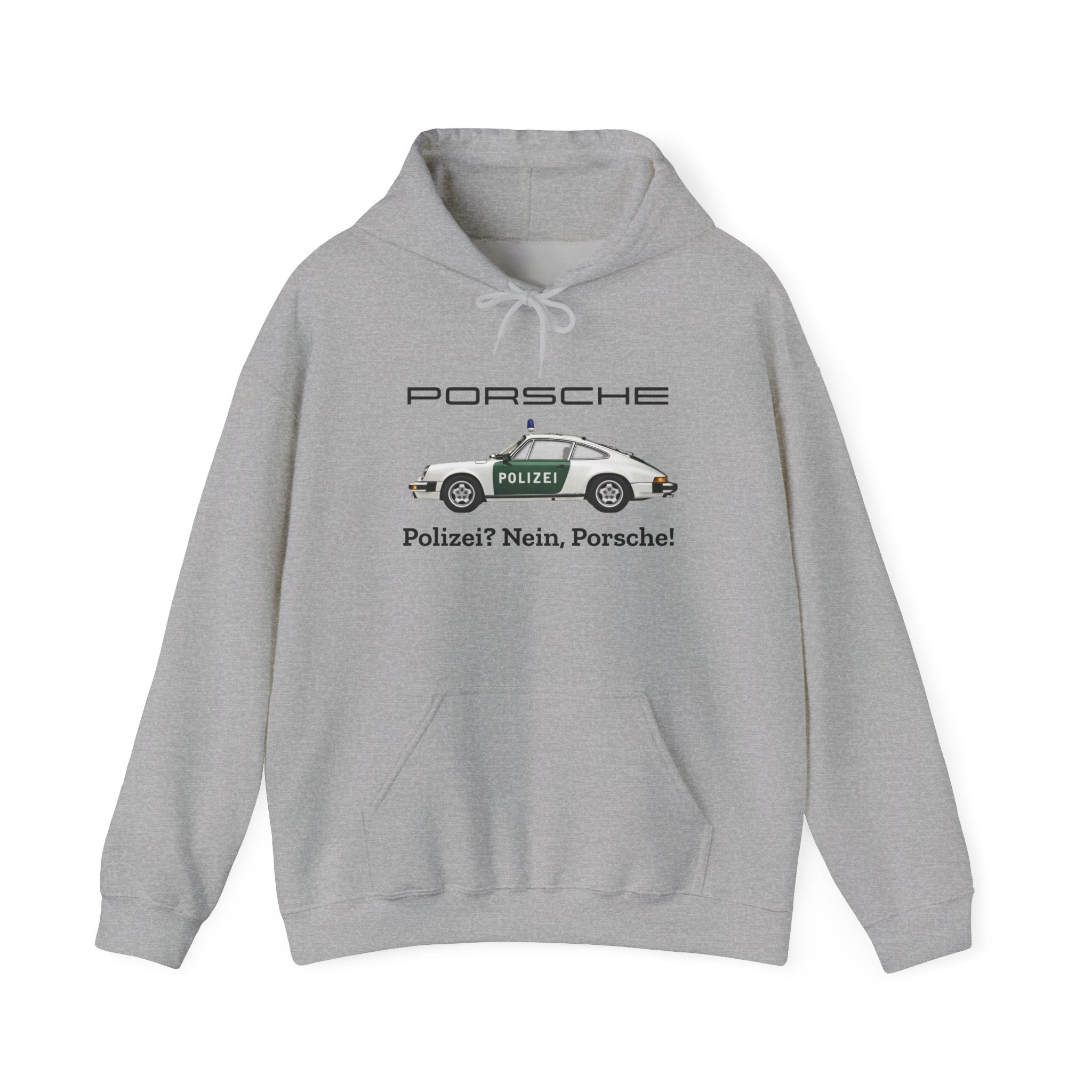 Vintage German Porsche Polizei Vintage Car Hoodie