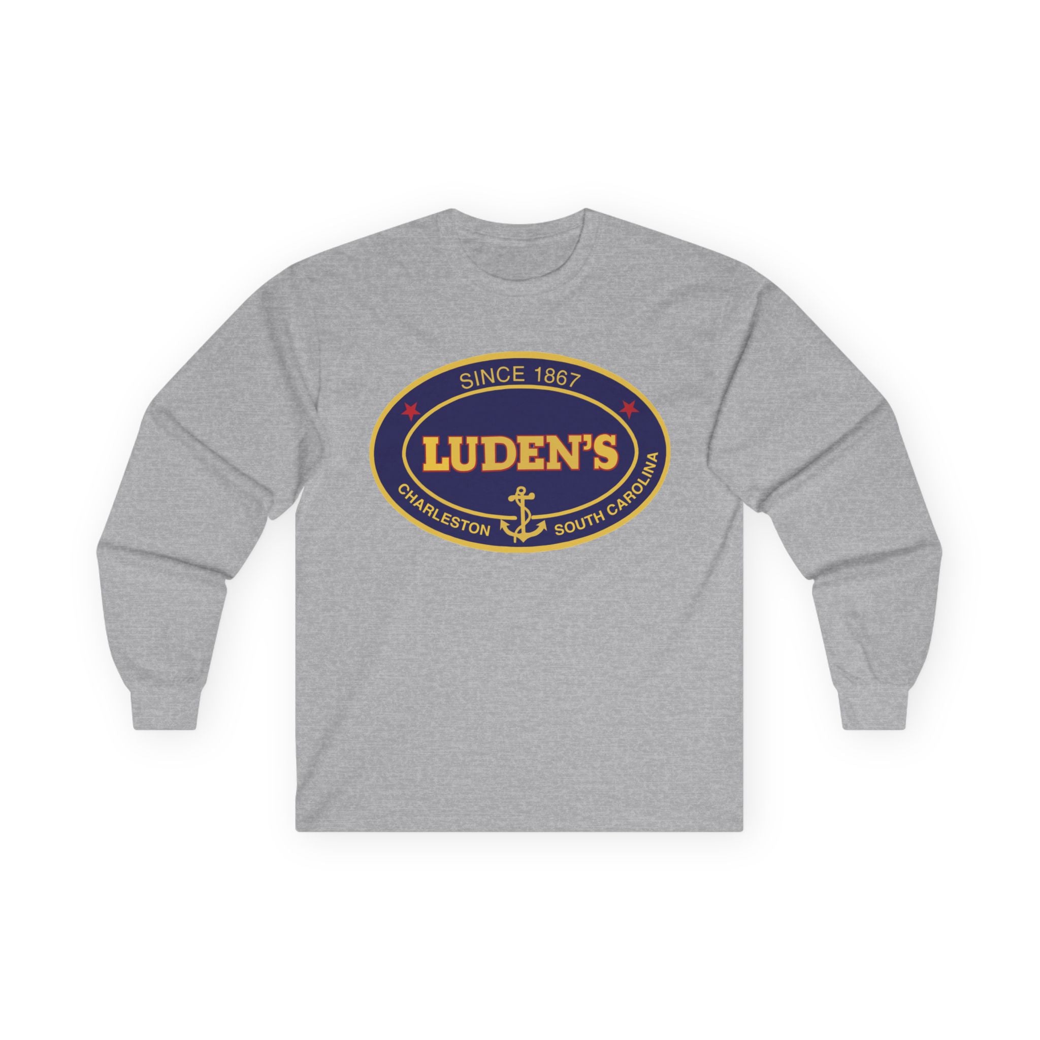 Luden's Anchor Logo Long Sleeve T-shirt | Charleston Vintage