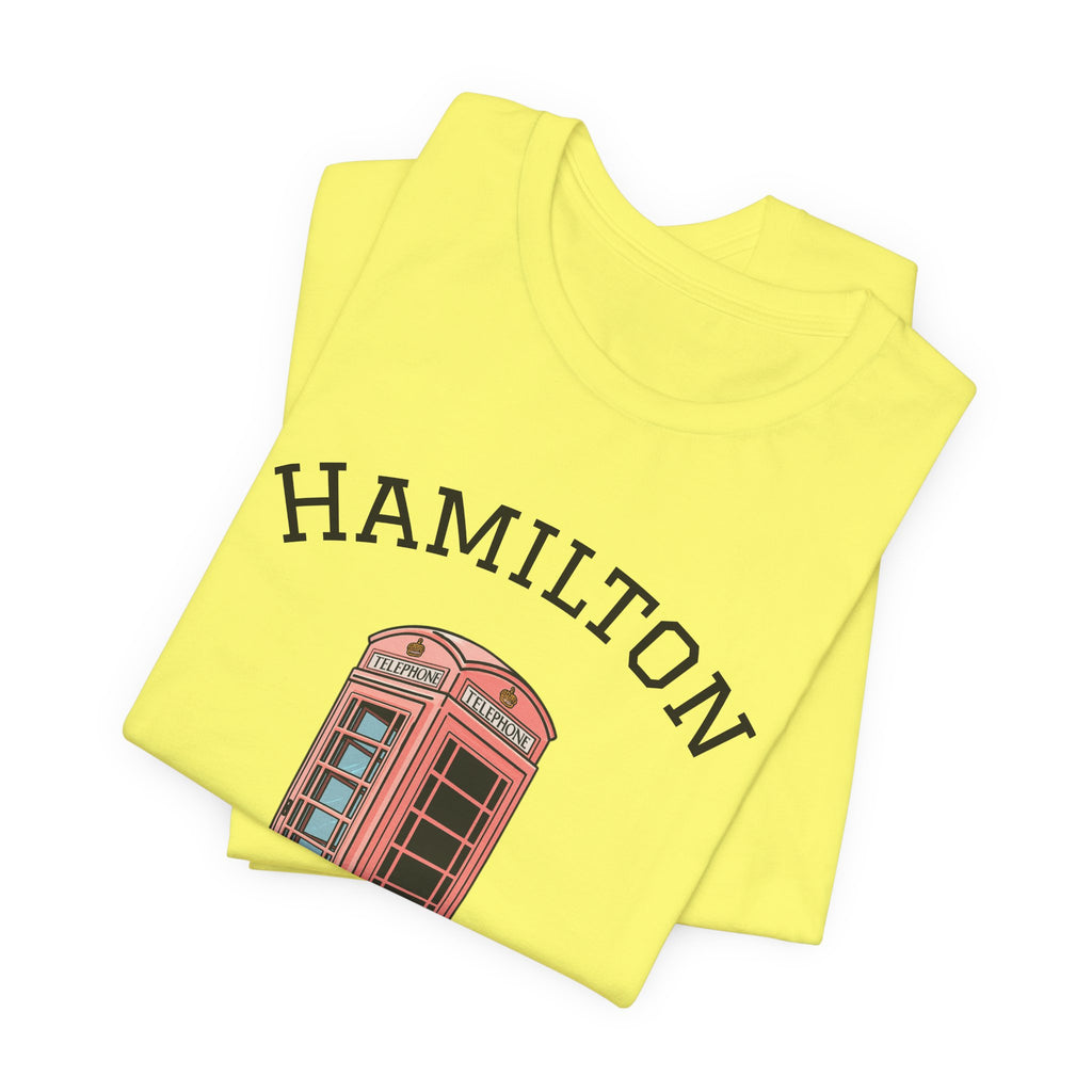 Retro Hamilton Bermuda Pink English Phone Booth