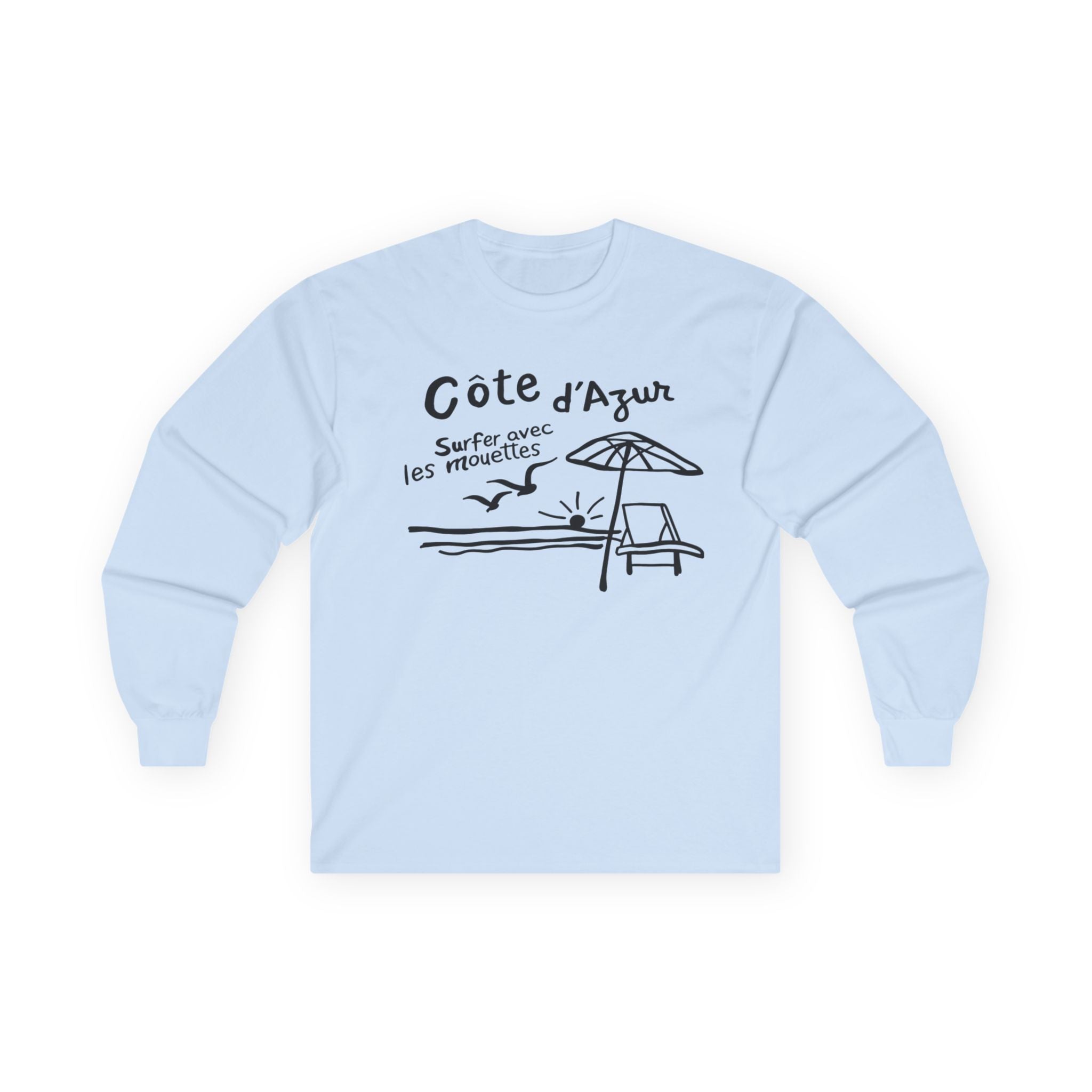 Côte d'Azur Beach French Riviera - Long Sleeve T-Shirt