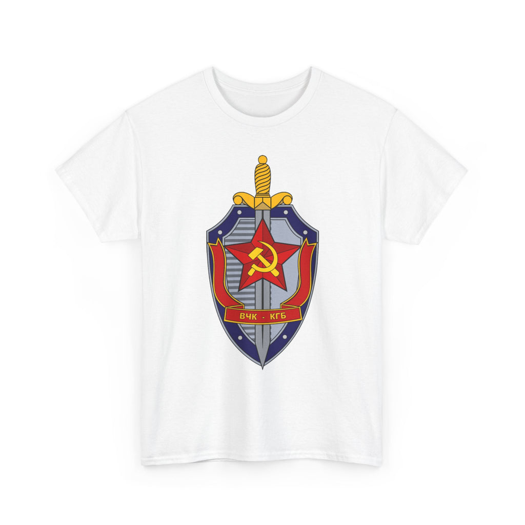 Vintage Soviet KGB Shield Emblem T-Shirt , Retro Cold War Design