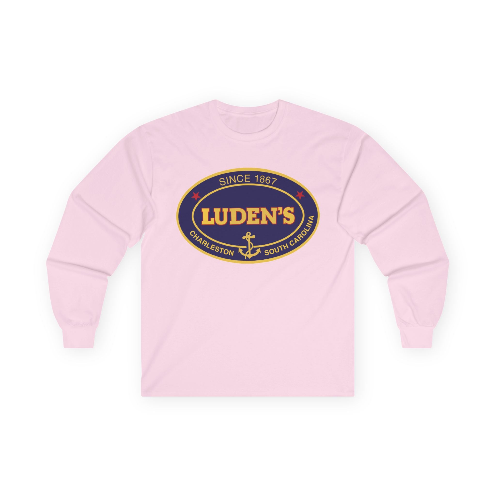 Luden's Anchor Logo Long Sleeve T-shirt | Charleston Vintage