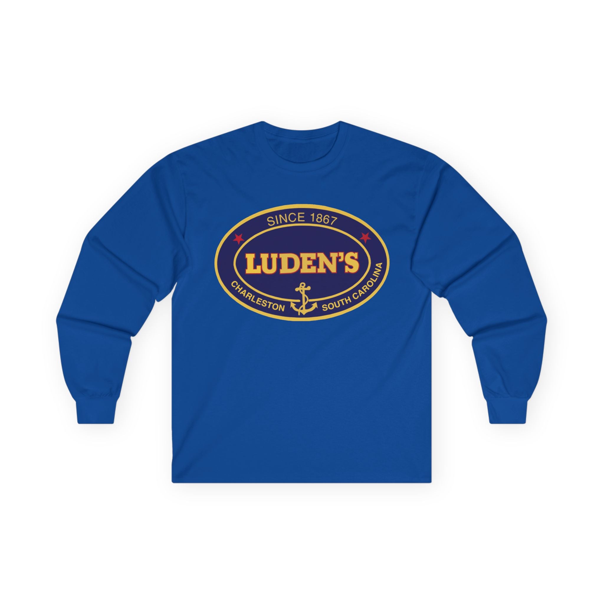 Luden's Anchor Logo Long Sleeve T-shirt | Charleston Vintage