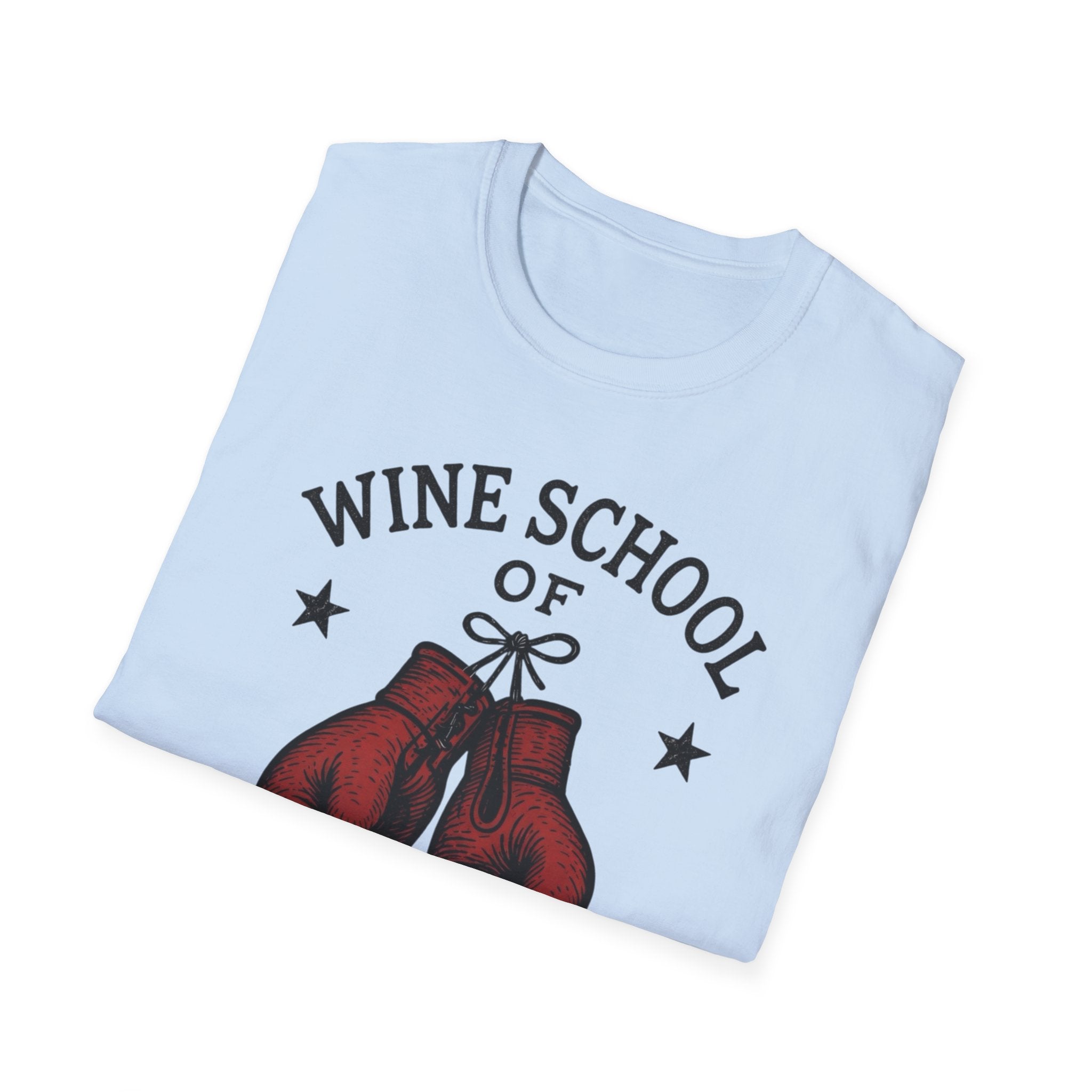 Wine School of Hard Knocks T-Shirt | Boxing Gloves, Certified Sommelier