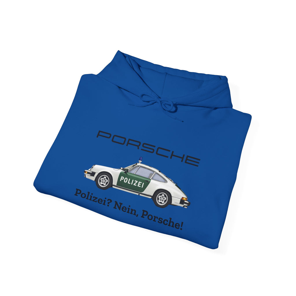 Vintage German Porsche Polizei Vintage Car Hoodie