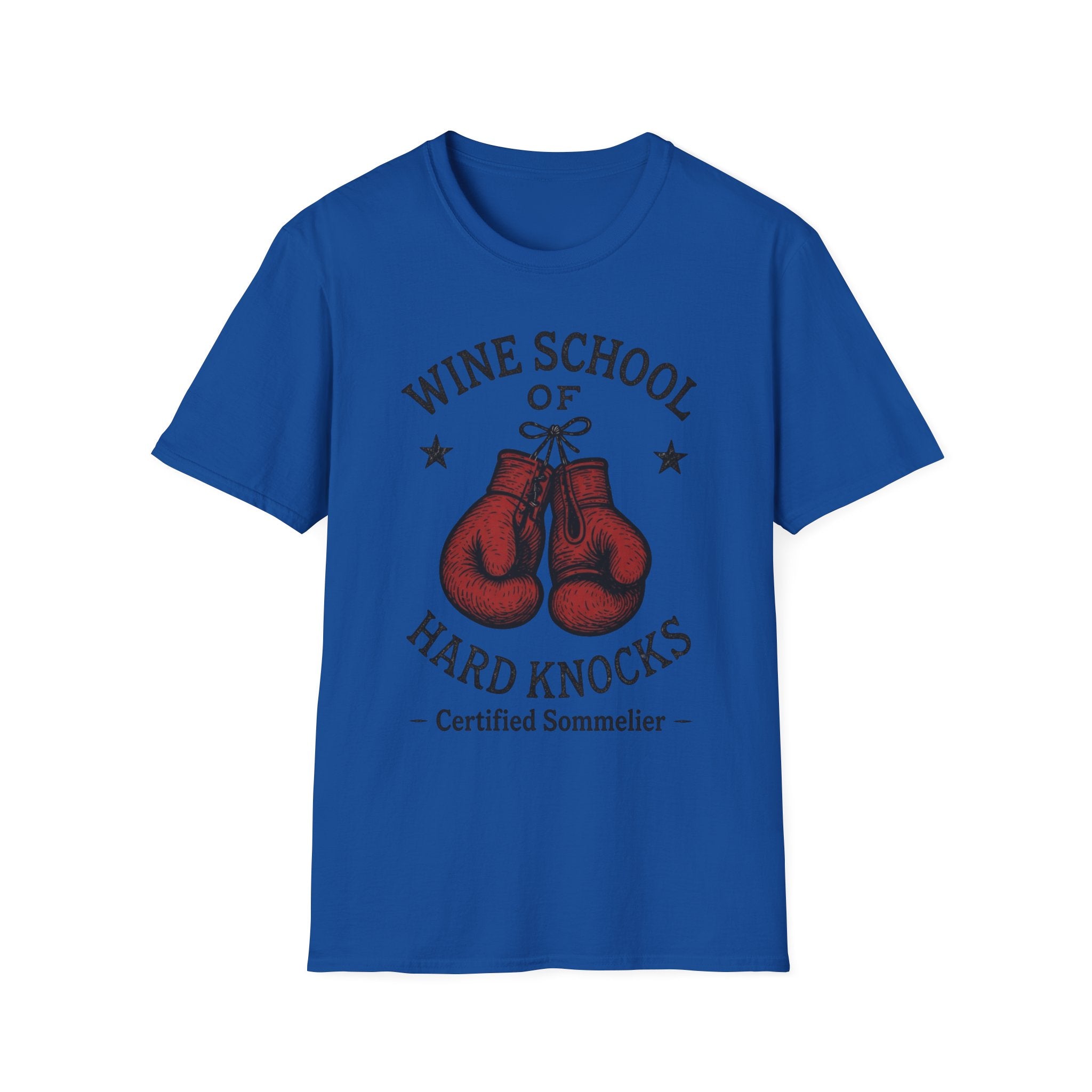 Wine School of Hard Knocks T-Shirt | Boxing Gloves, Certified Sommelier
