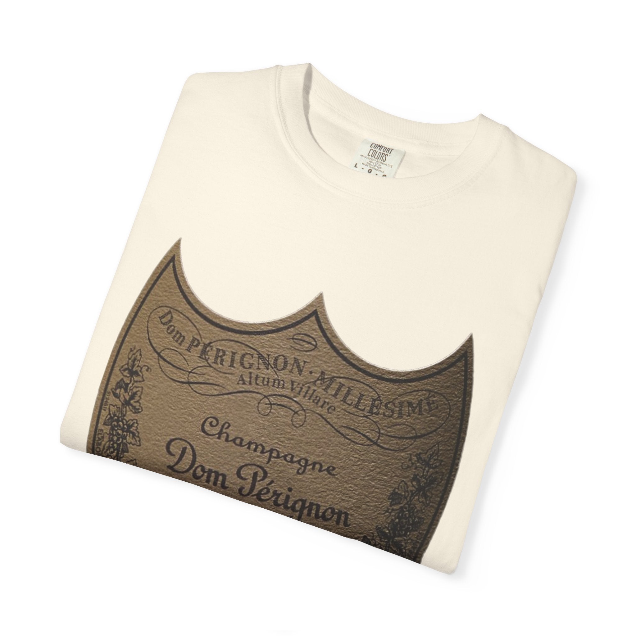 Vintage Champagne T-Shirt, Vintage Dom Pérignon Champagne Label T-Shirt, 2010 Edition