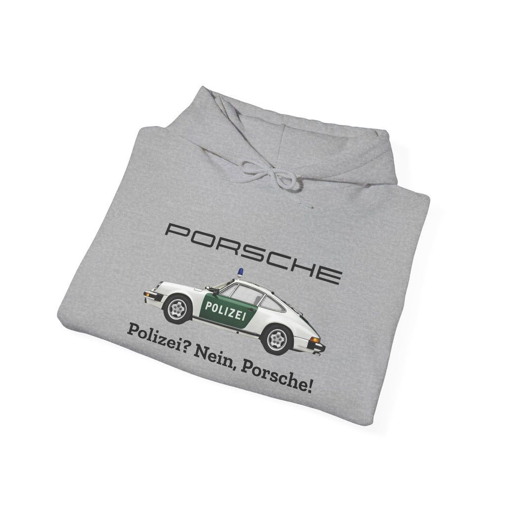Vintage German Porsche Polizei Vintage Car Hoodie