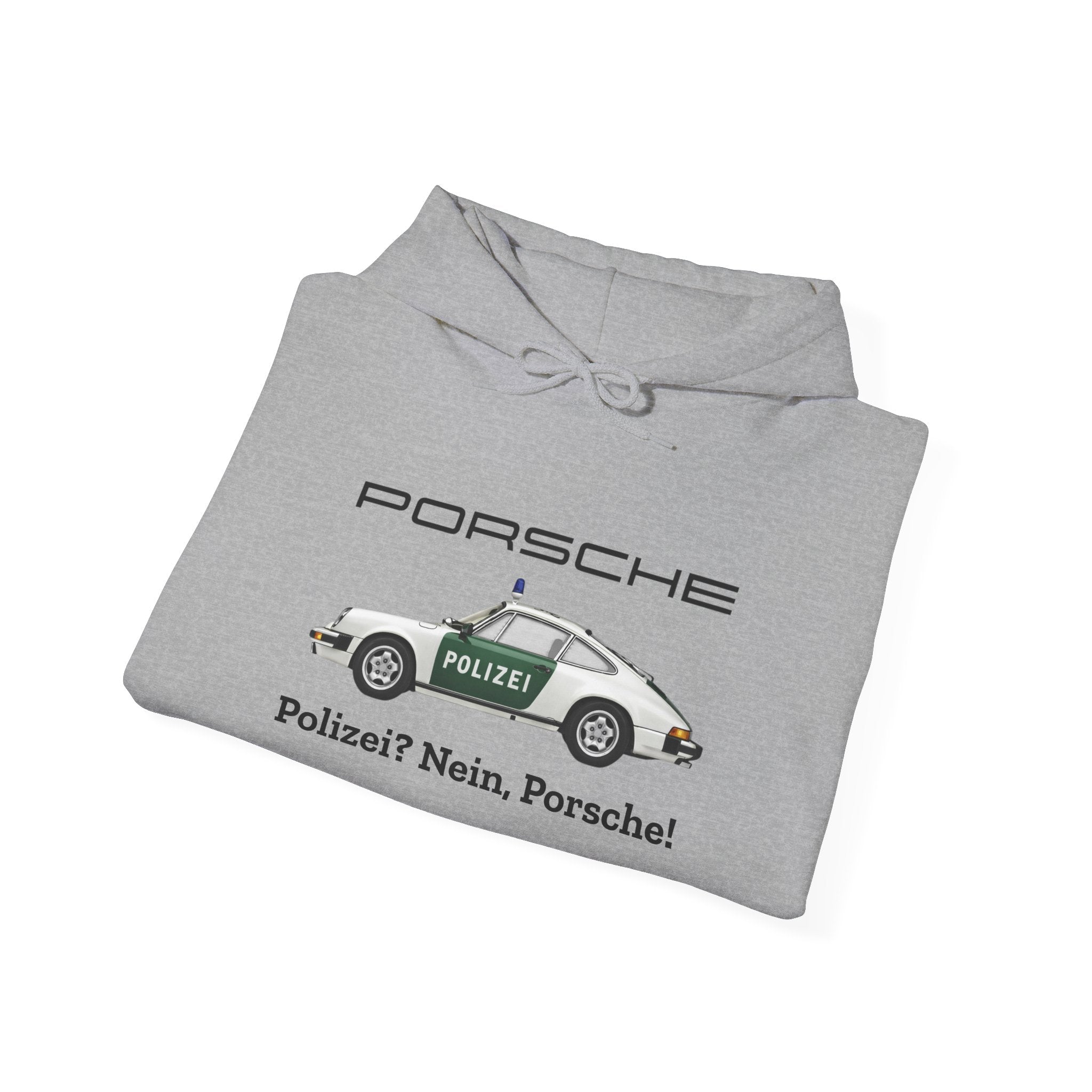 Vintage German Porsche Polizei Vintage Car Hoodie