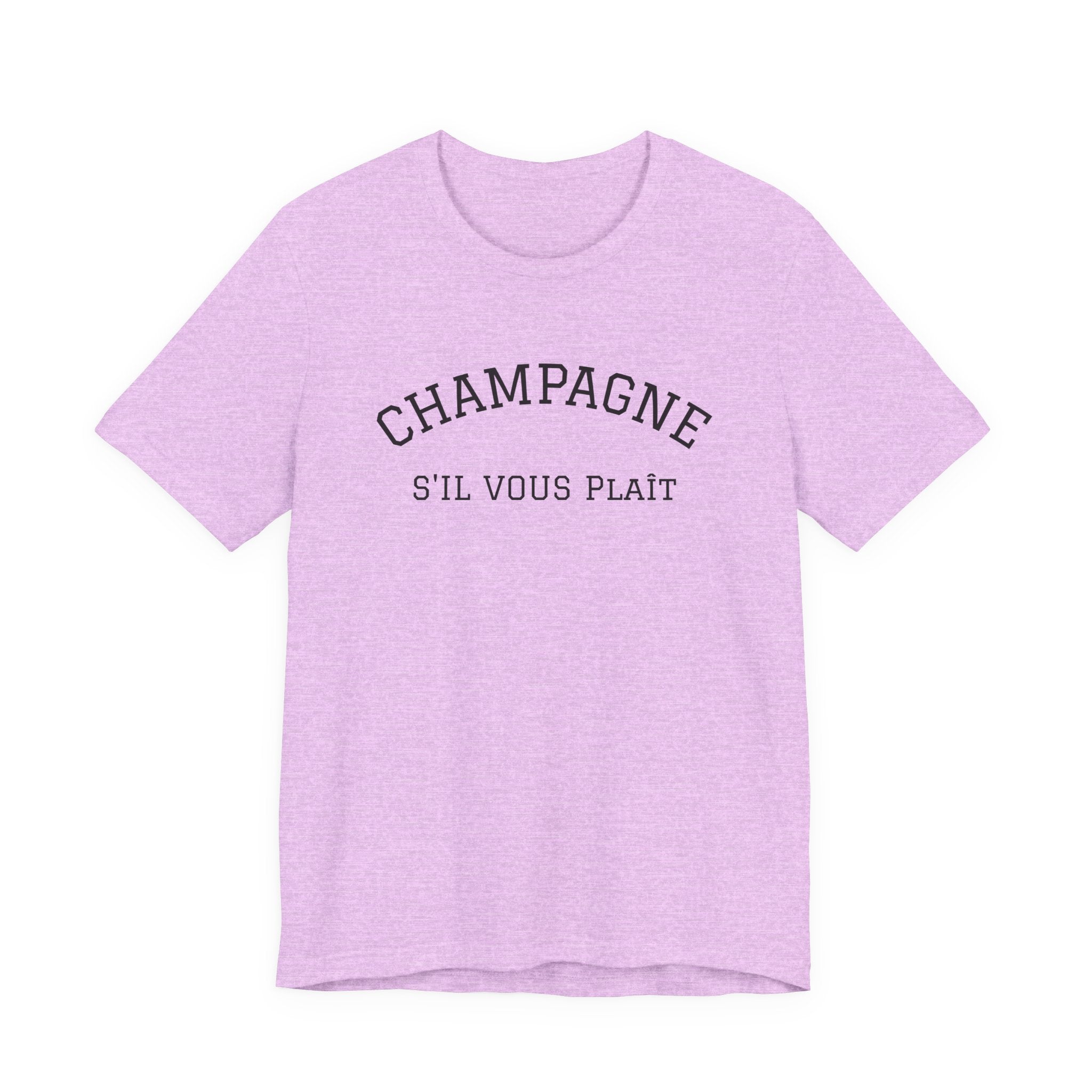 Champagne S'il Vous Plaît Tee | White Graphic T-Shirt
