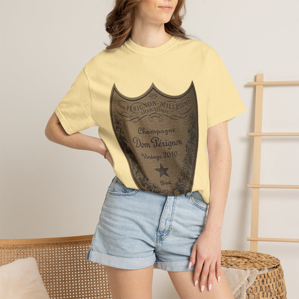 Vintage Champagne T-Shirt, Vintage Dom Pérignon Champagne Label T-Shirt, 2010 Edition