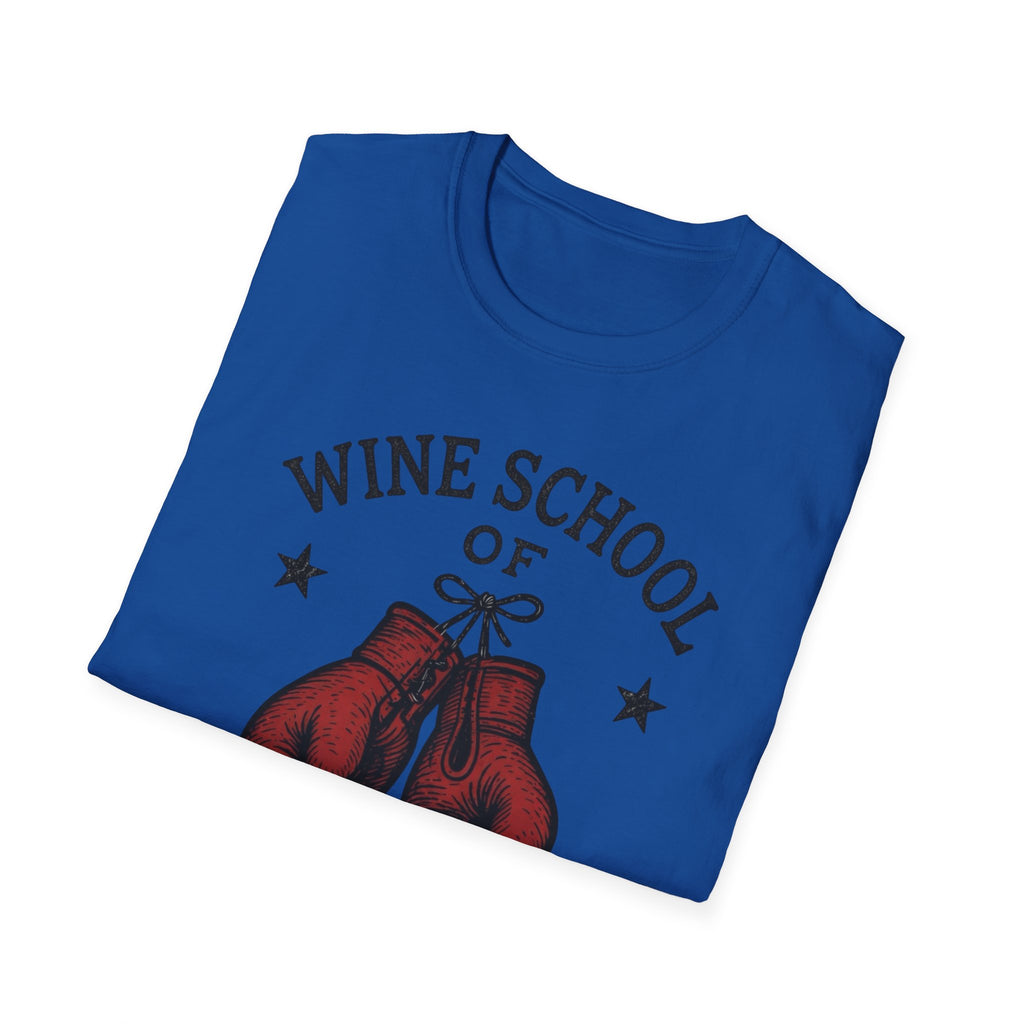 Wine School of Hard Knocks T-Shirt | Boxing Gloves, Certified Sommelier