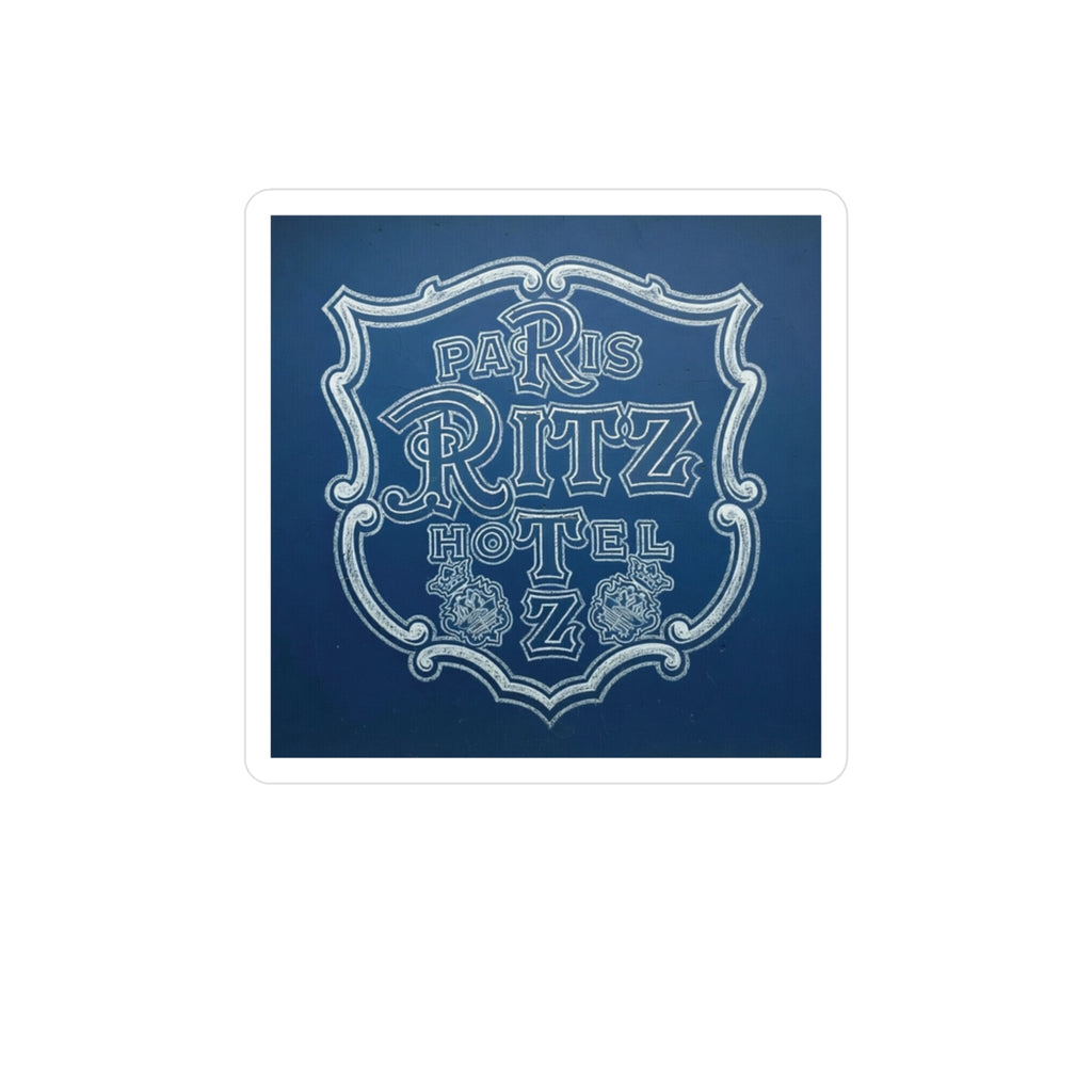 Paris Ritz Hotel Vinyl Sticker