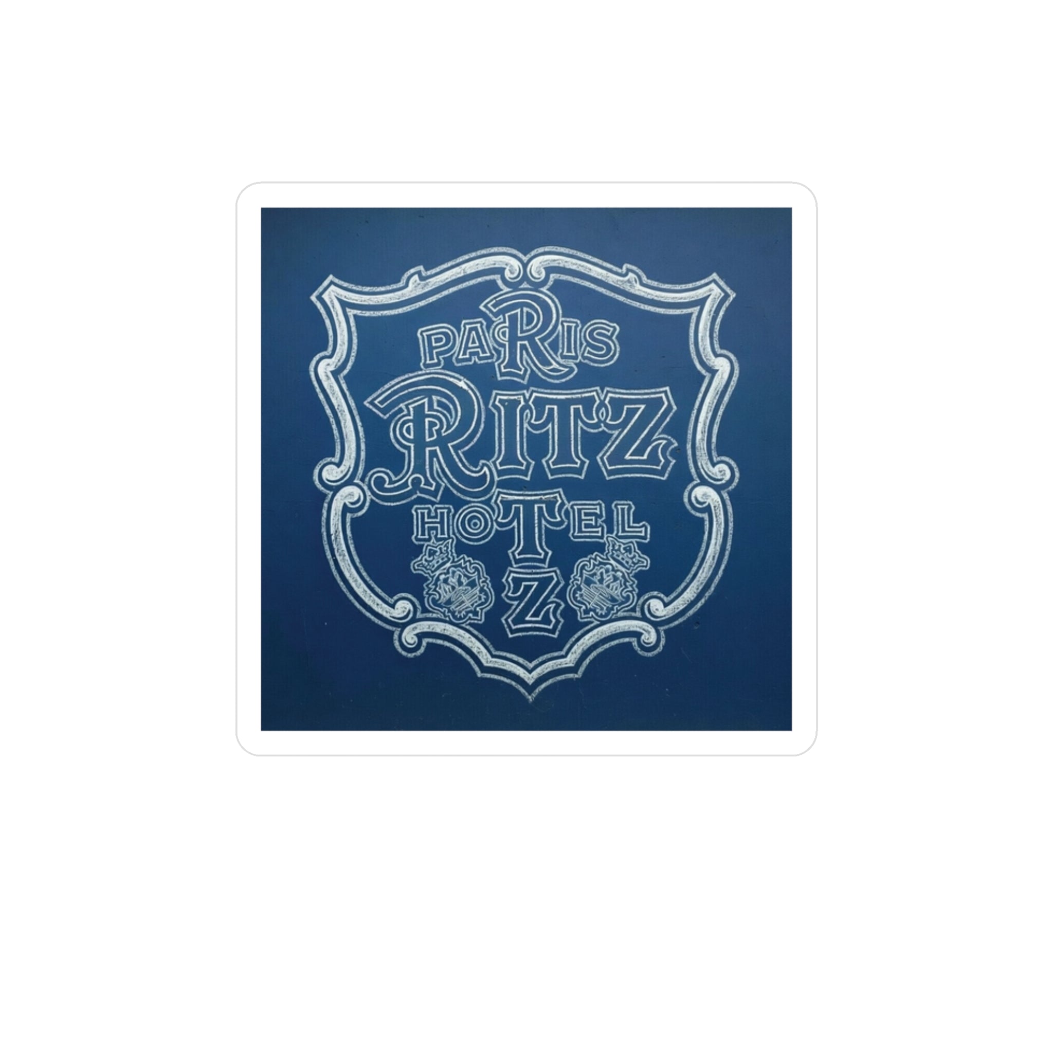 Paris Ritz Hotel Vinyl Sticker