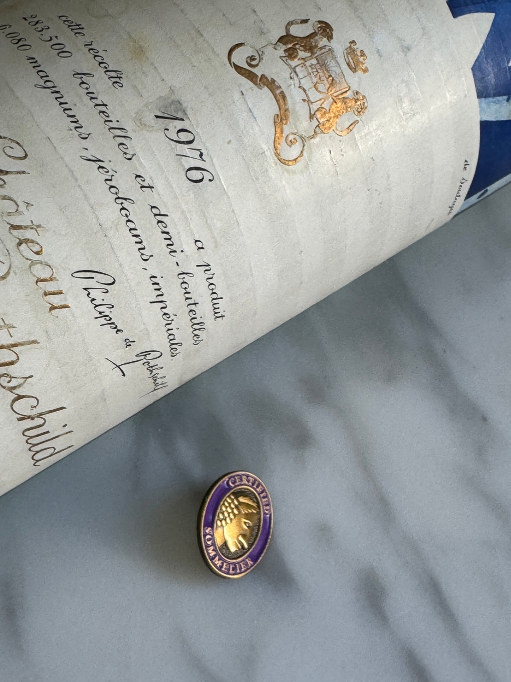 Certified Sommelier Enamel Lapel Pin