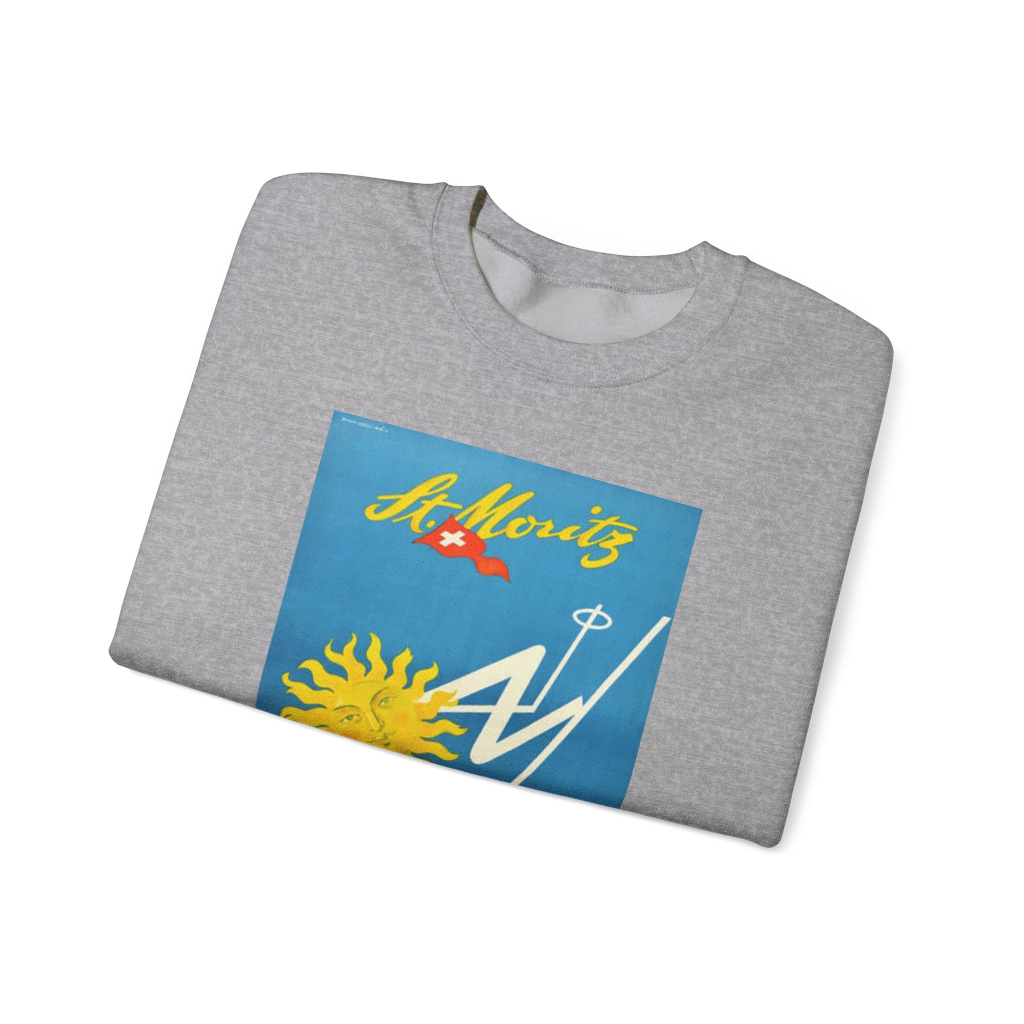 St Moritz Swiss Vintage Advertisement Sweatshirt