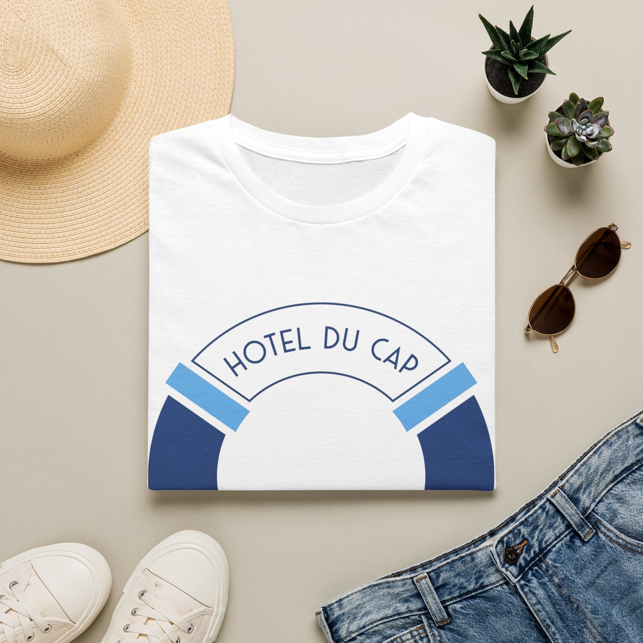 Hotel du Cap Eden Roc Graphic T-Shirt, French Riviera Resort Style Tee
