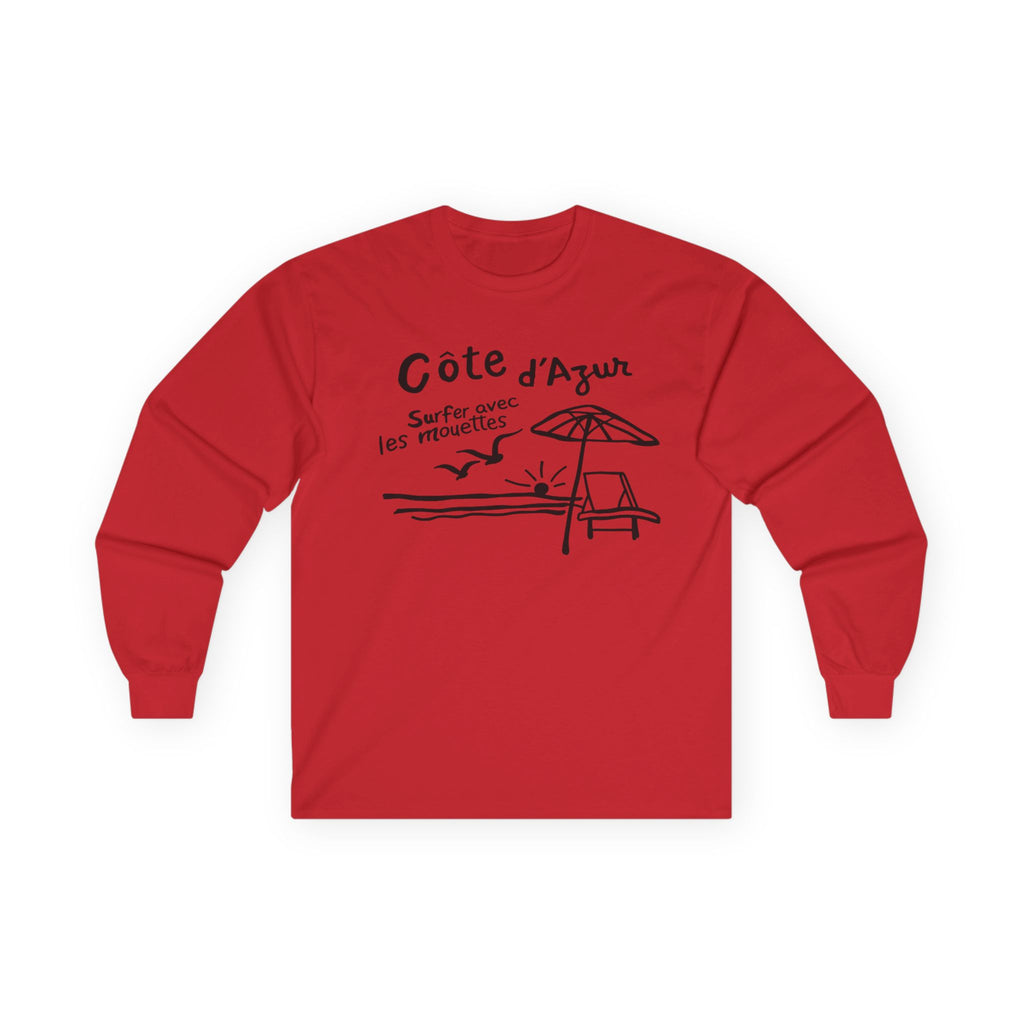 Côte d'Azur Beach French Riviera - Long Sleeve T-Shirt